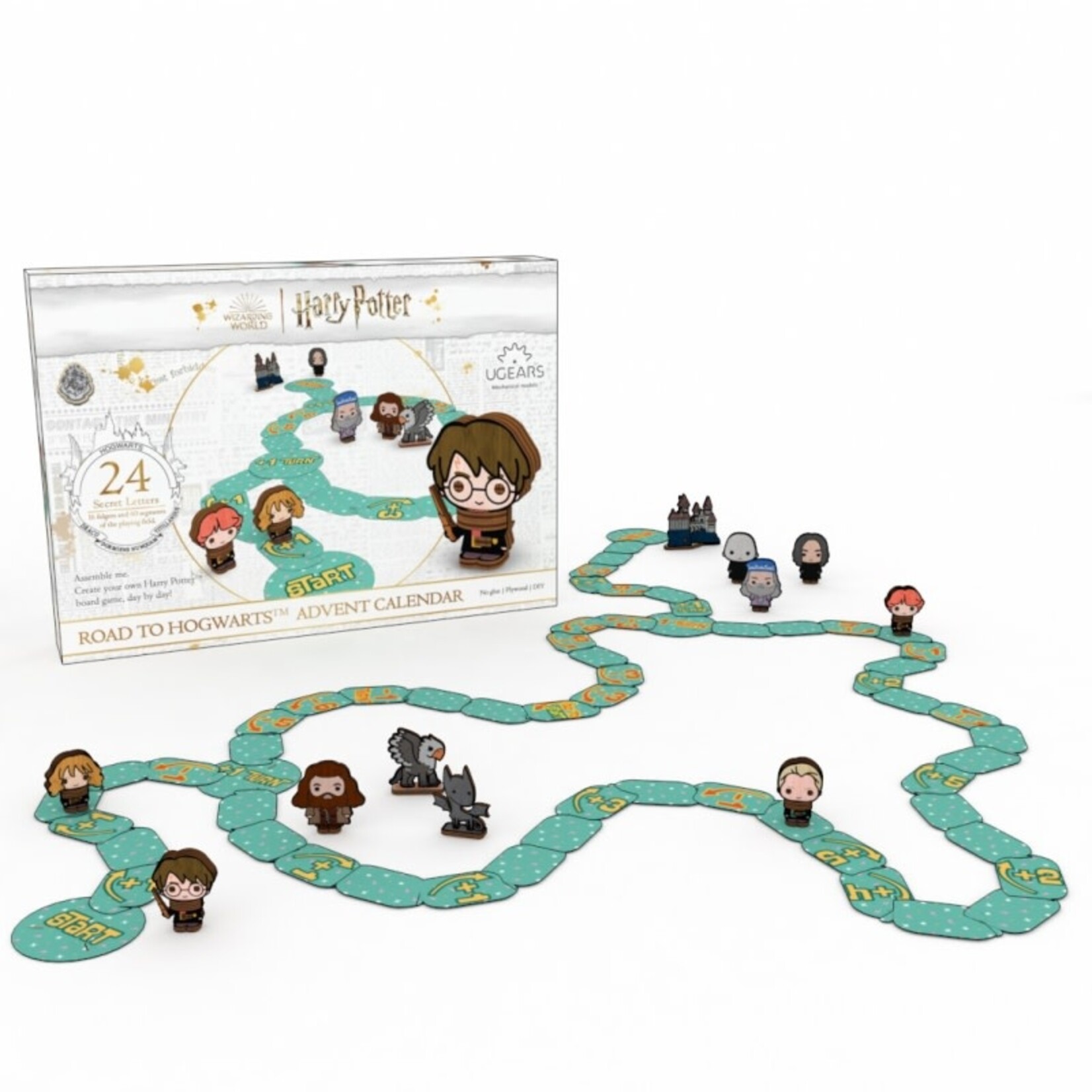 Ugears Road to Hogwarts™ Harry Potter - Adventkalender - Modelbouw - Hout - Bordspel