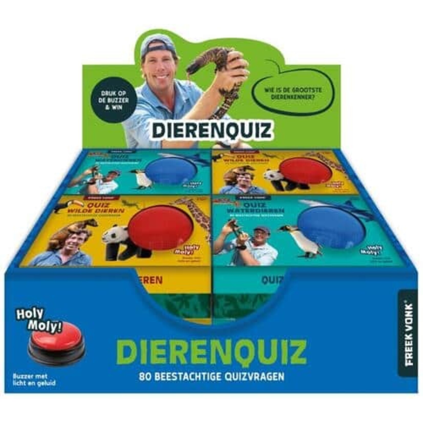 Freek Vonk Freek Vonk Dieren-Quizspel met Buzzer (per stuk)