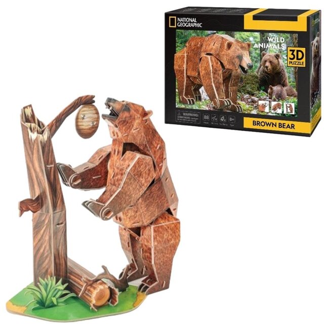 Cubic Fun Cubic Fun 3d Puzzel NG Bruine Beer