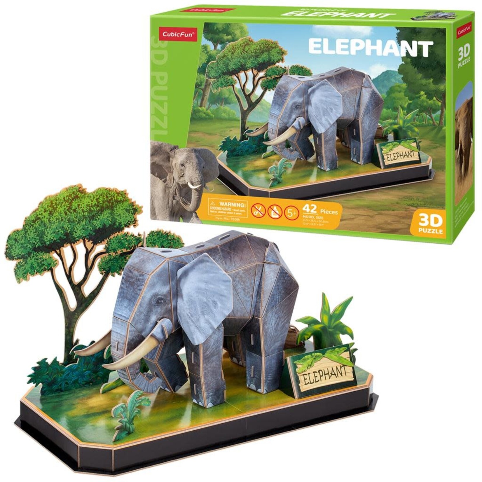 Cubic Fun Cubic Fun 3d Puzzel Olifant