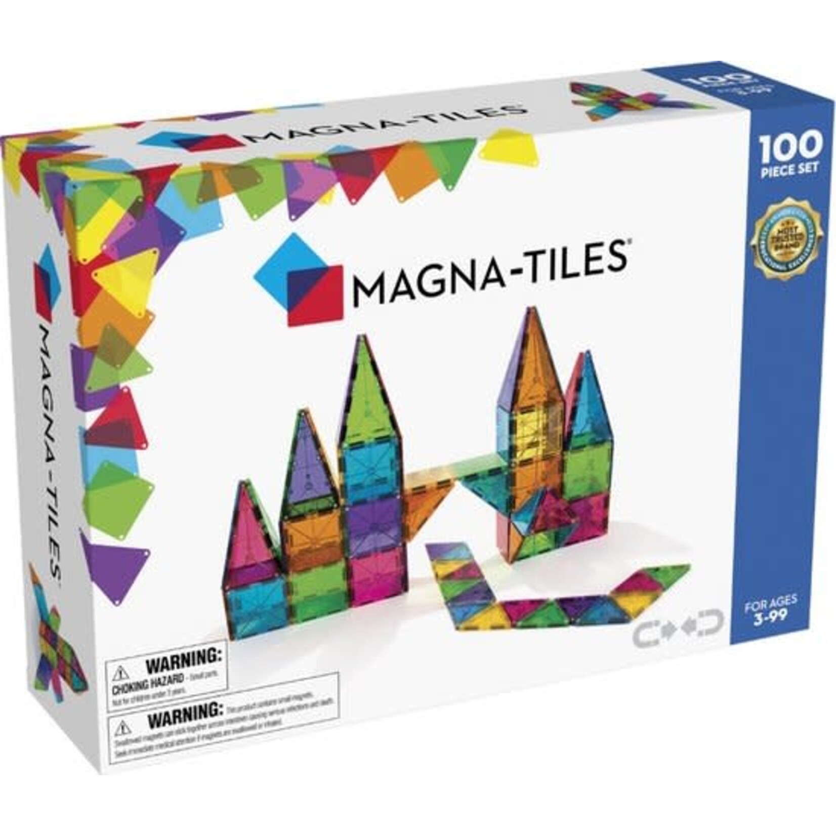Magna Tiles MAGNA-TILES® Clear Colors 100 Piece Set
