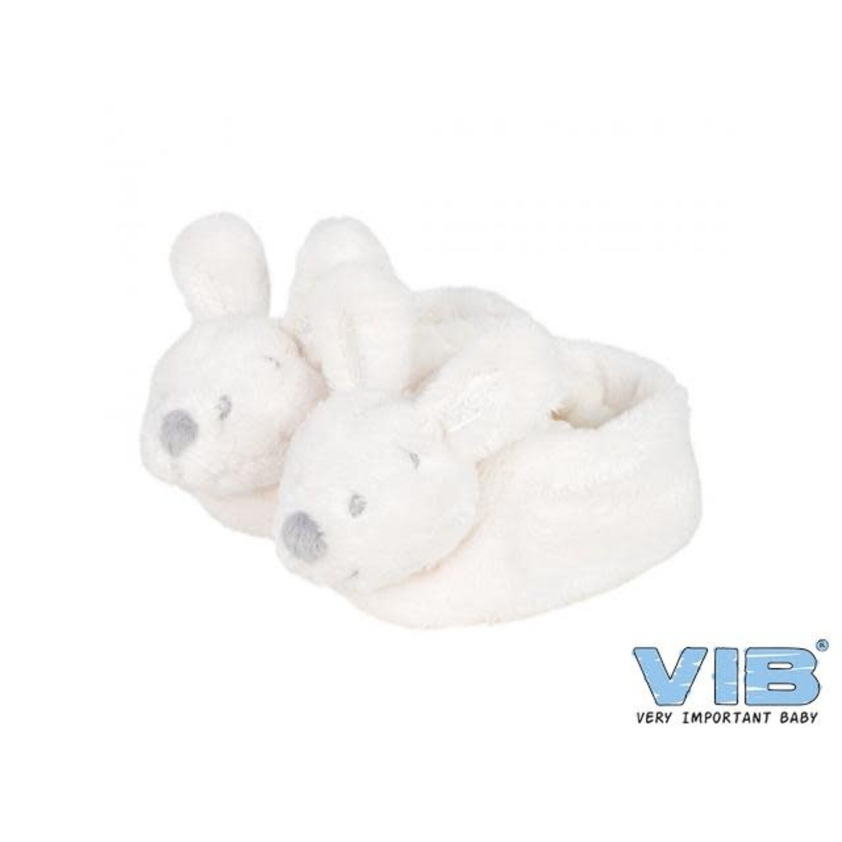 VIB Pluche Konijnenslofjes Wit