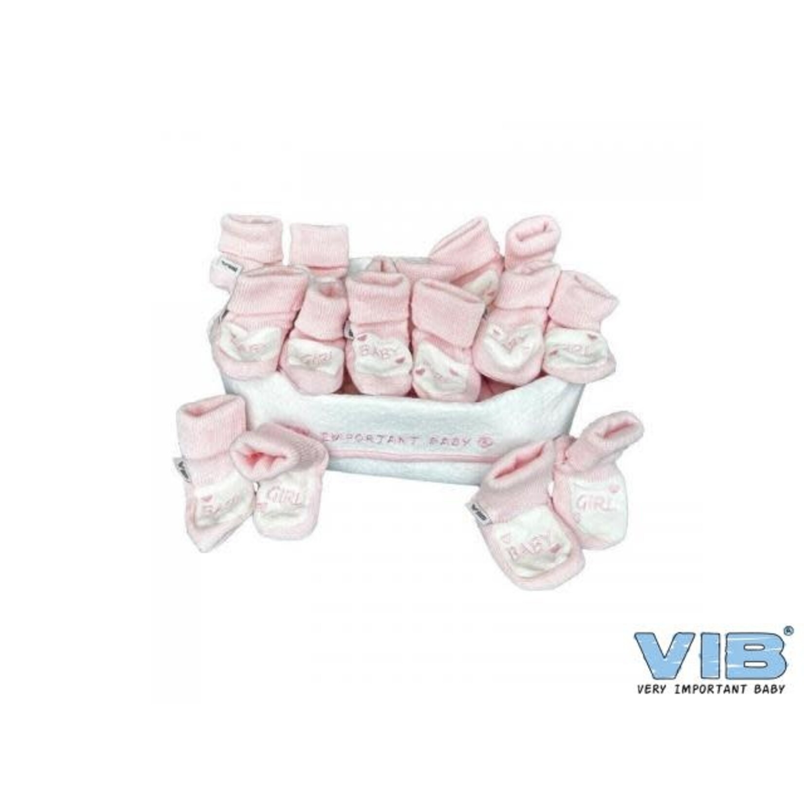 VIB Baby Girl ROZE Slofjes (per paar)