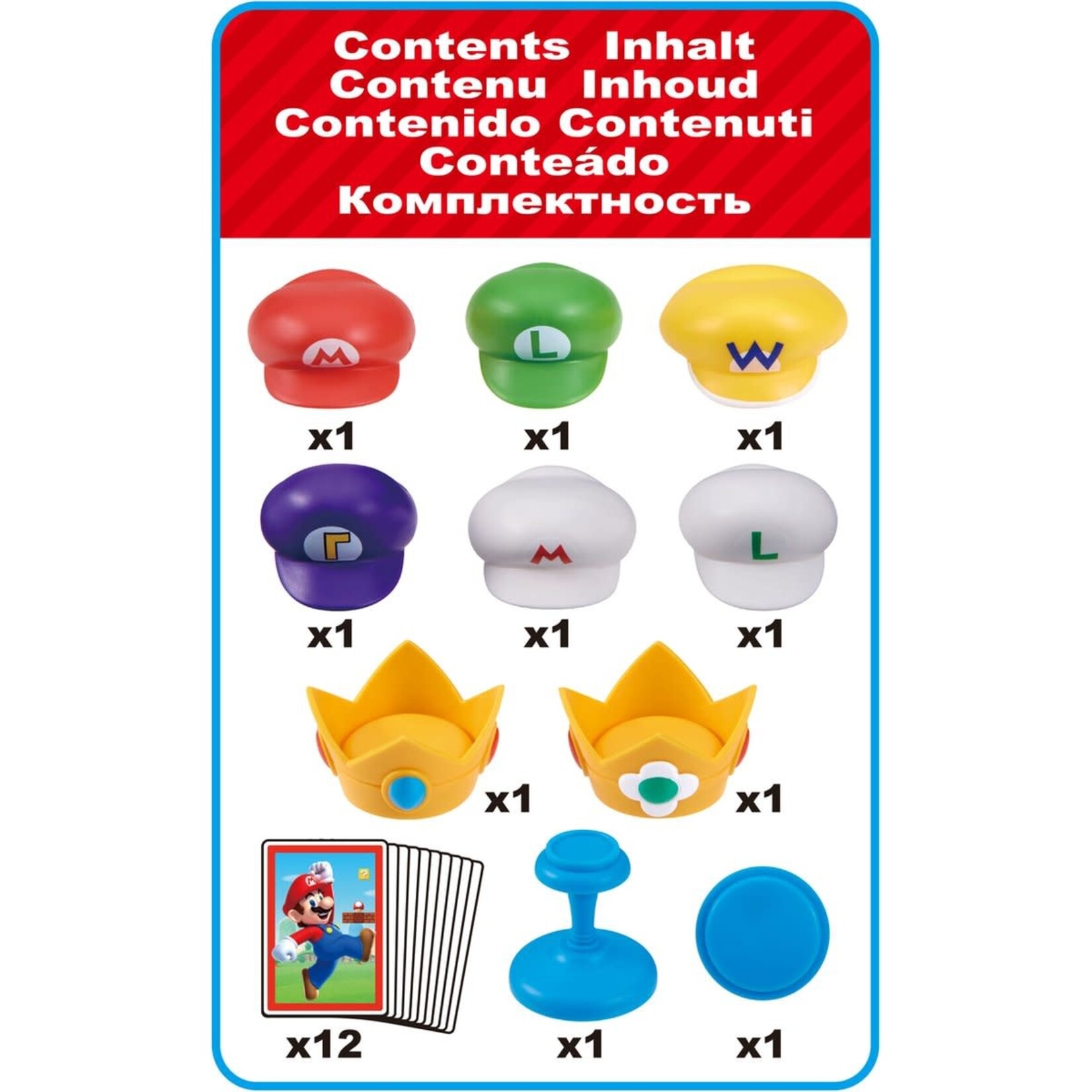 Super Mario Super Mario- Cap Stacker- petjes spel 7554