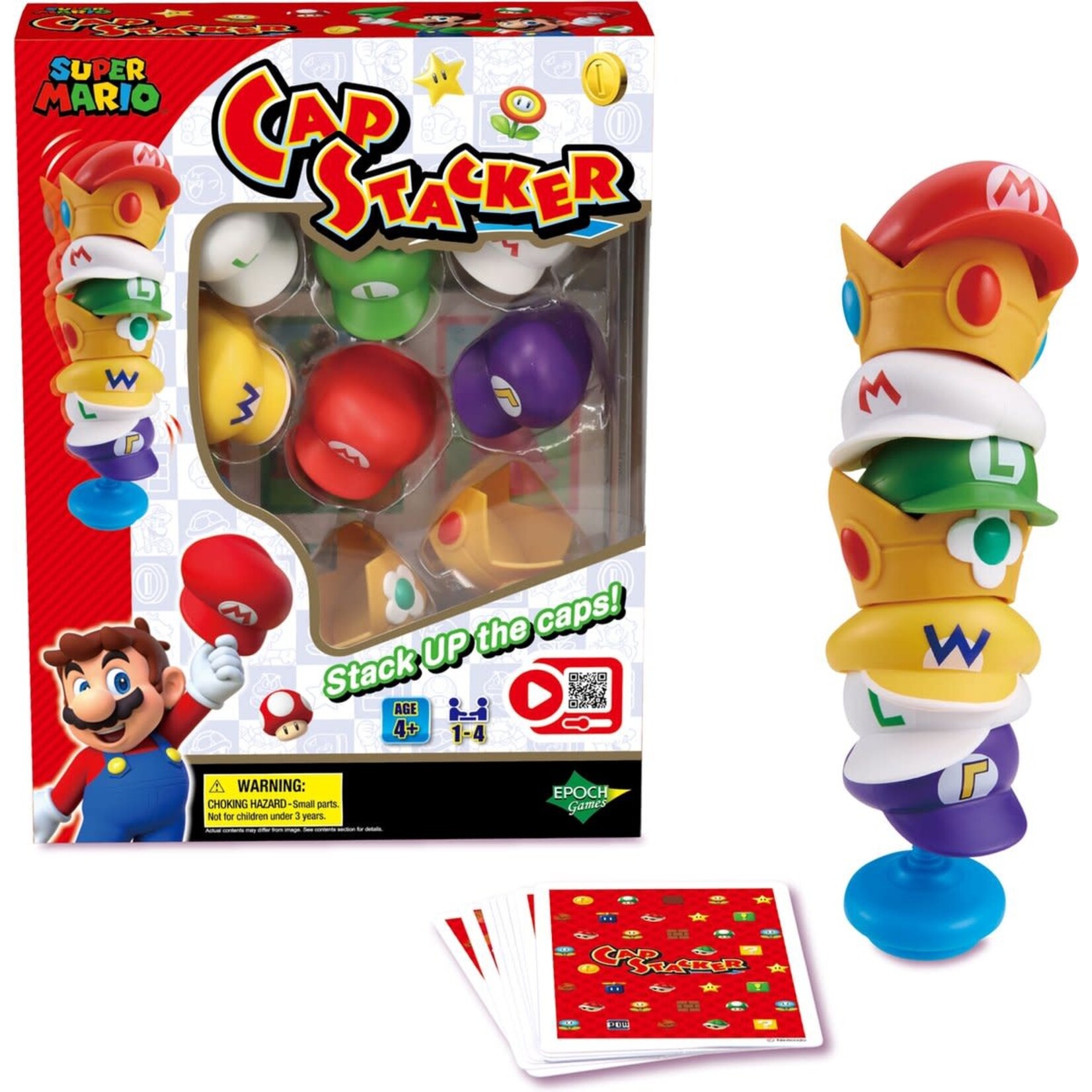 Super Mario Super Mario- Cap Stacker- petjes spel 7554