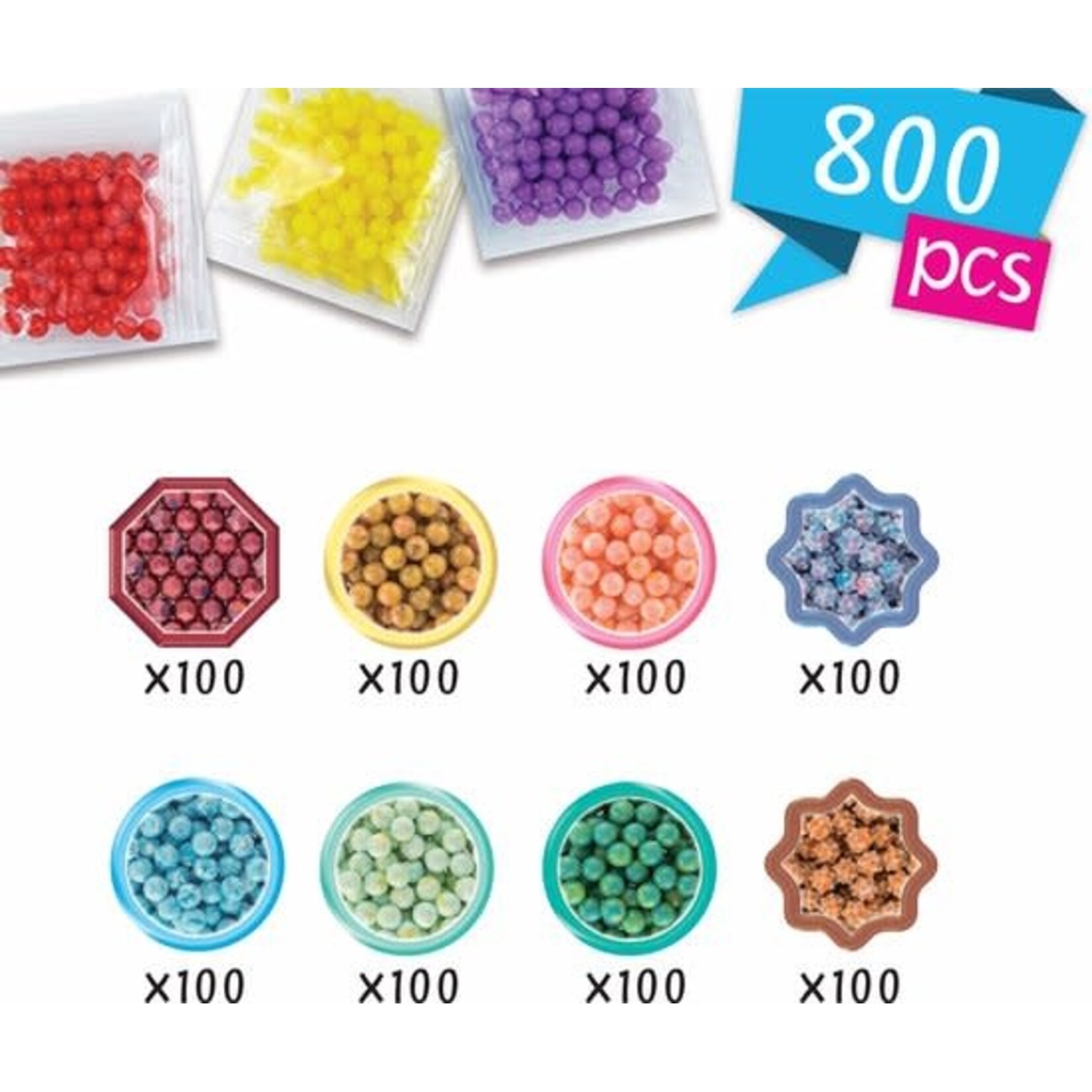 Aquabeads Navulling Multikleuren parel 35089