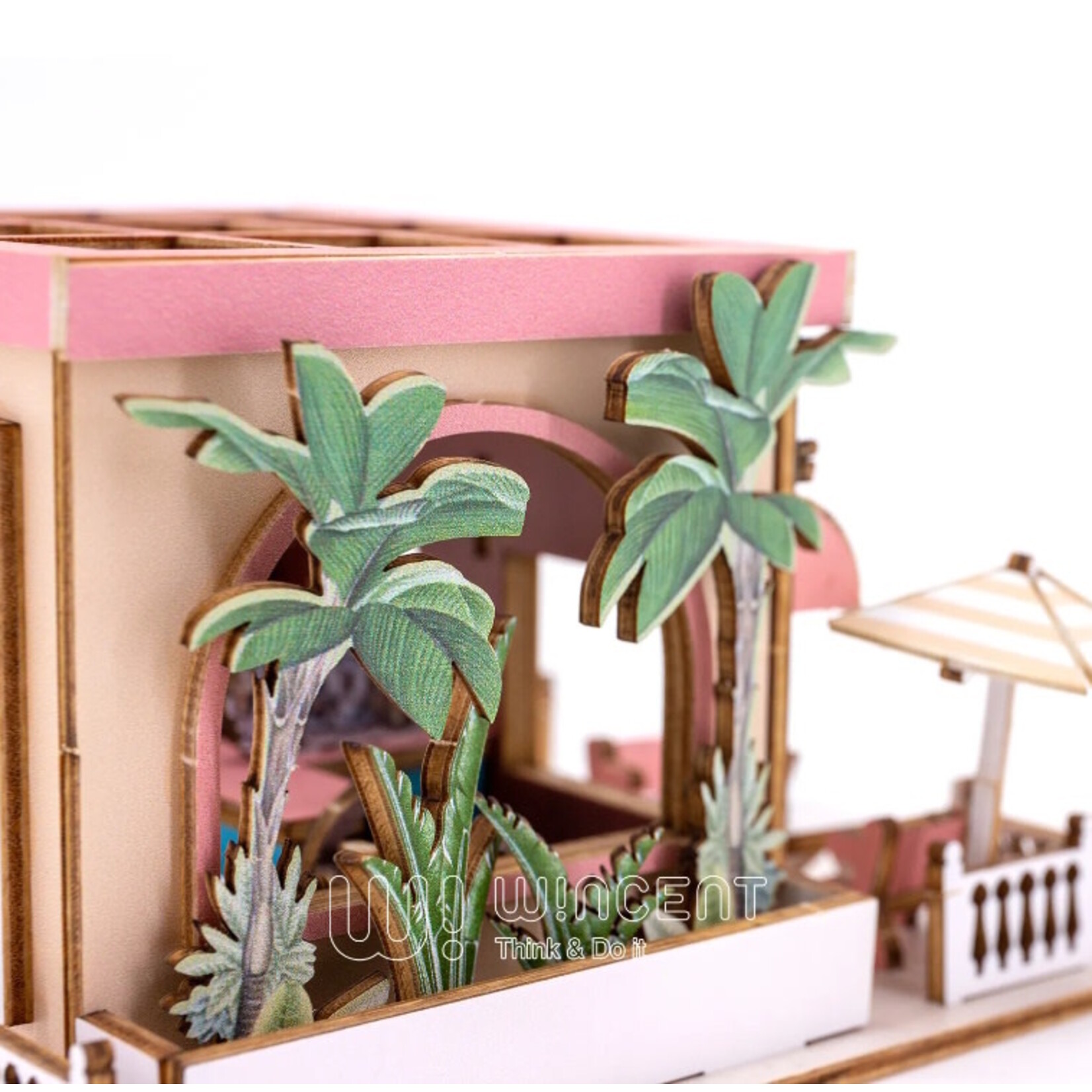 Ugears DIY British Coffee Shop - miniatuur huisje manor brew