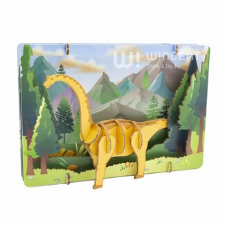 Ugears DIY 3D Theater Puzzle Brontosaurus