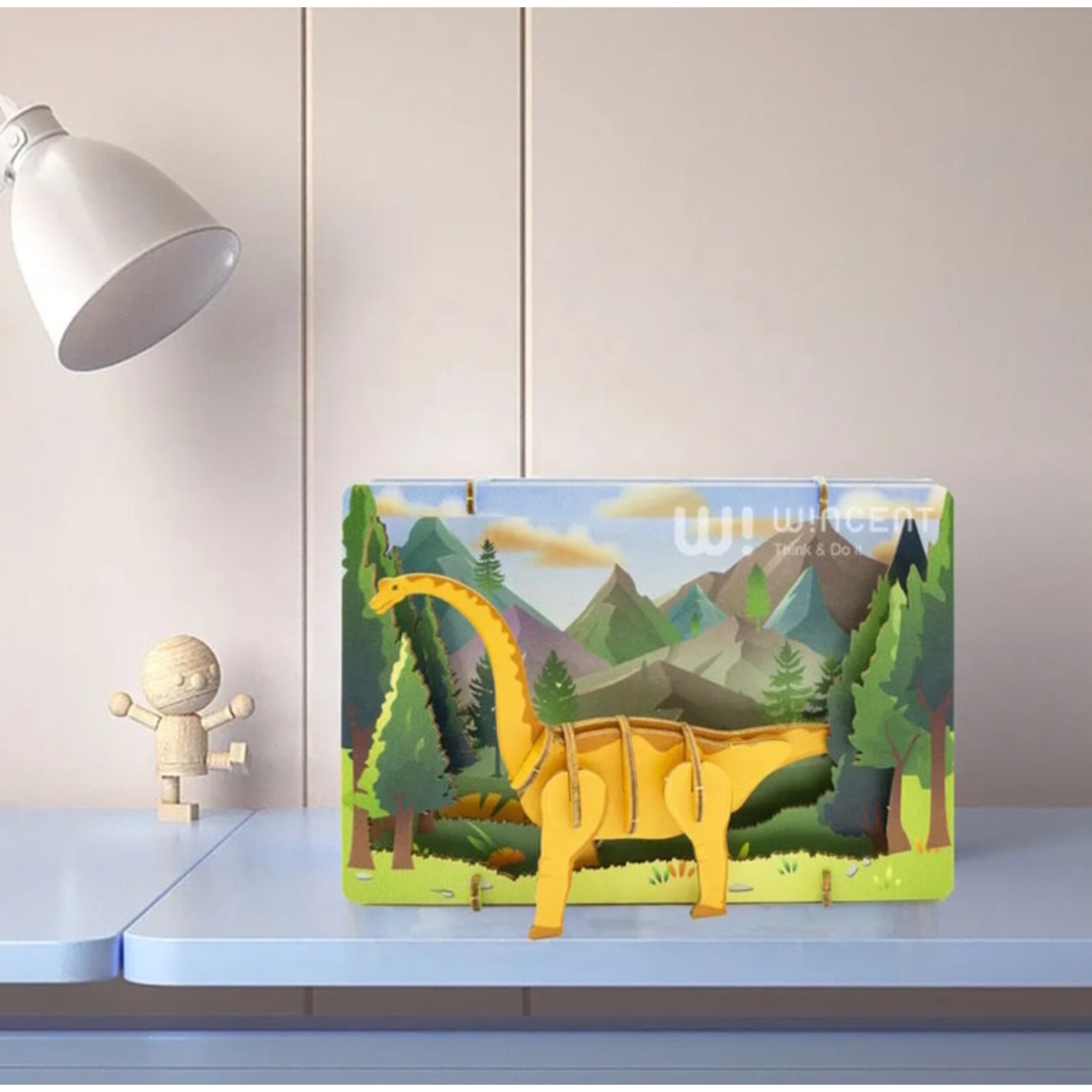 Ugears DIY 3D Theater Puzzle Brontosaurus