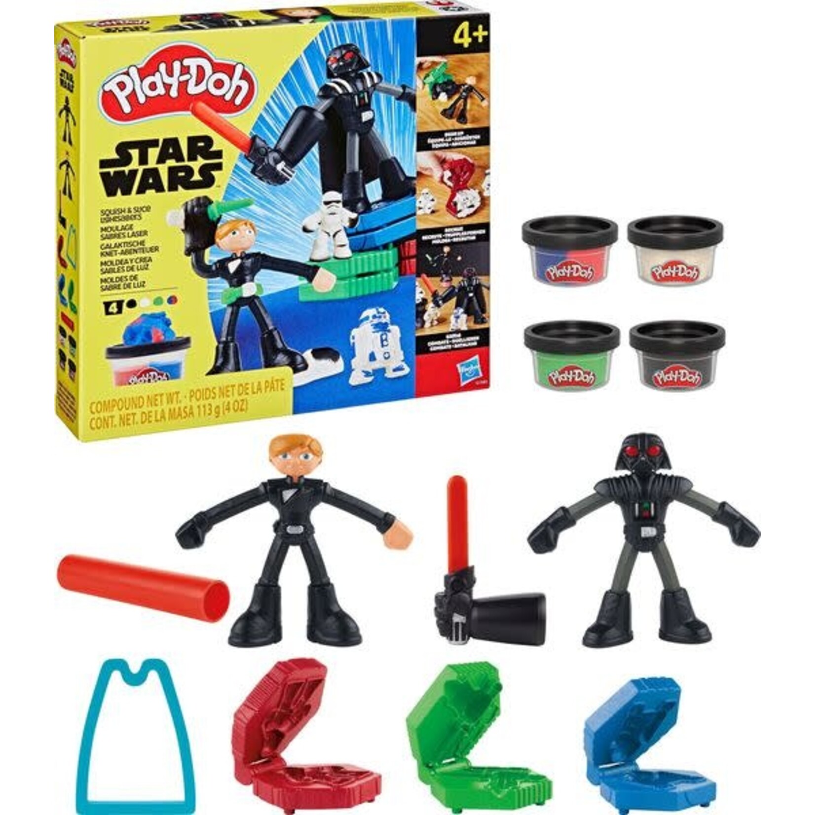 Play-Doh Play-Doh Starwars Squish en Slice lichtzwaarden