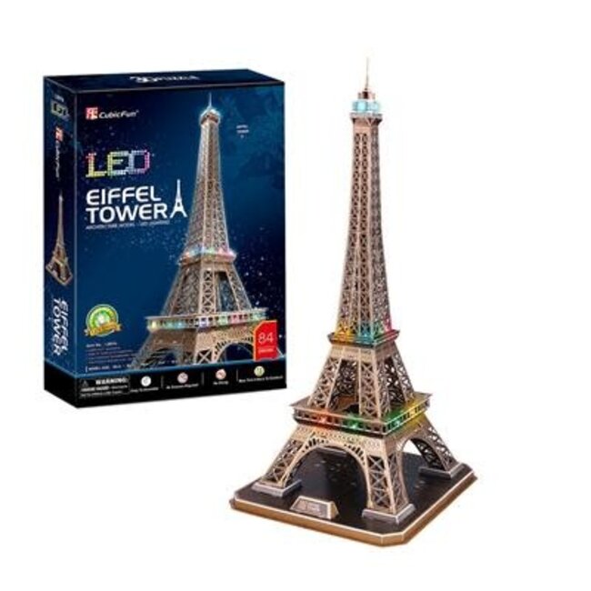 Cubic Fun 3d Puzzel Eiffel Tower LED