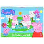 Peppa Peppa Big  - XL Puzzel - Kleur je eigen puzzel - inclusief 4 potloden