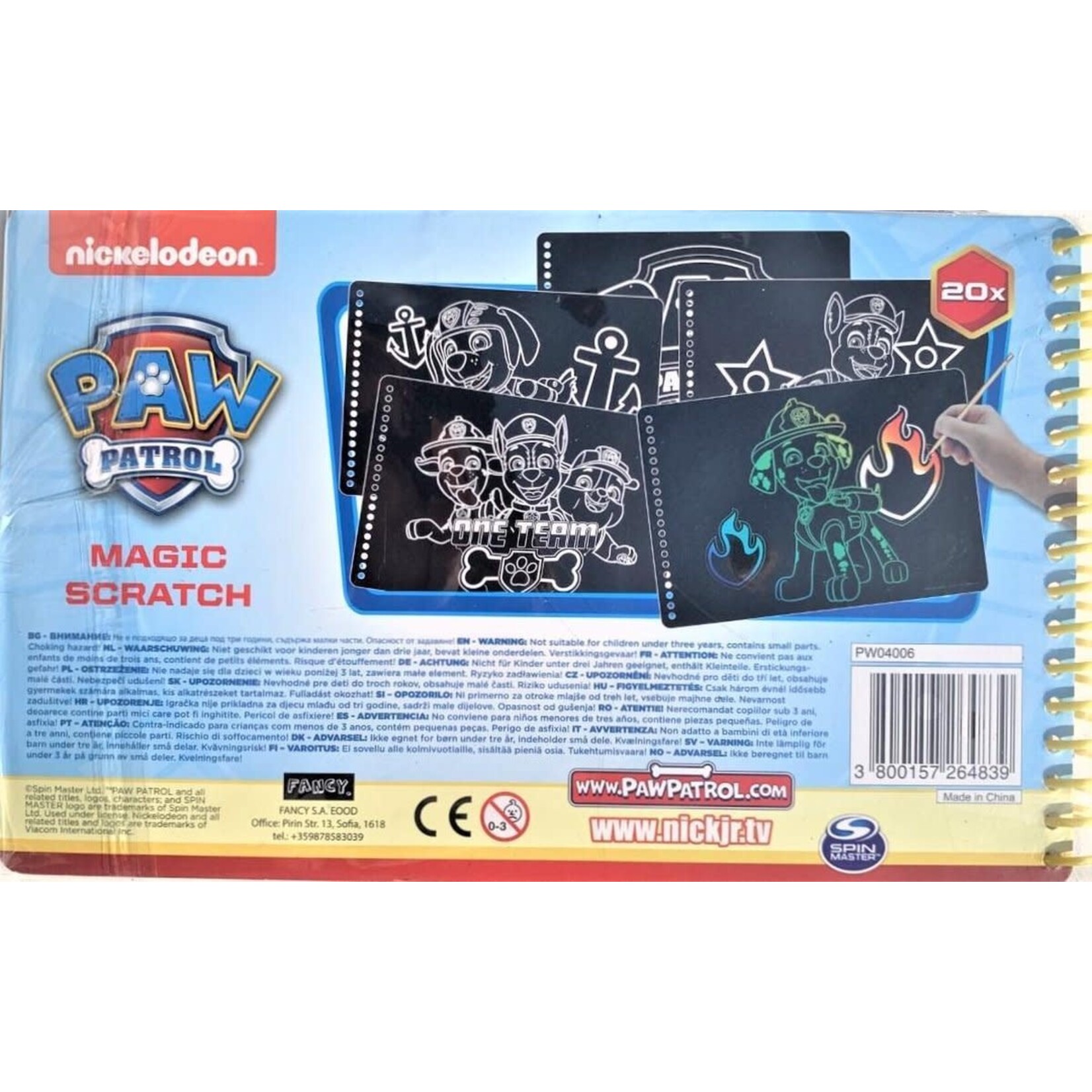 Paw Patrol PAW PATROL MAGIC SCRATCH BOEK  - 20 pagina's