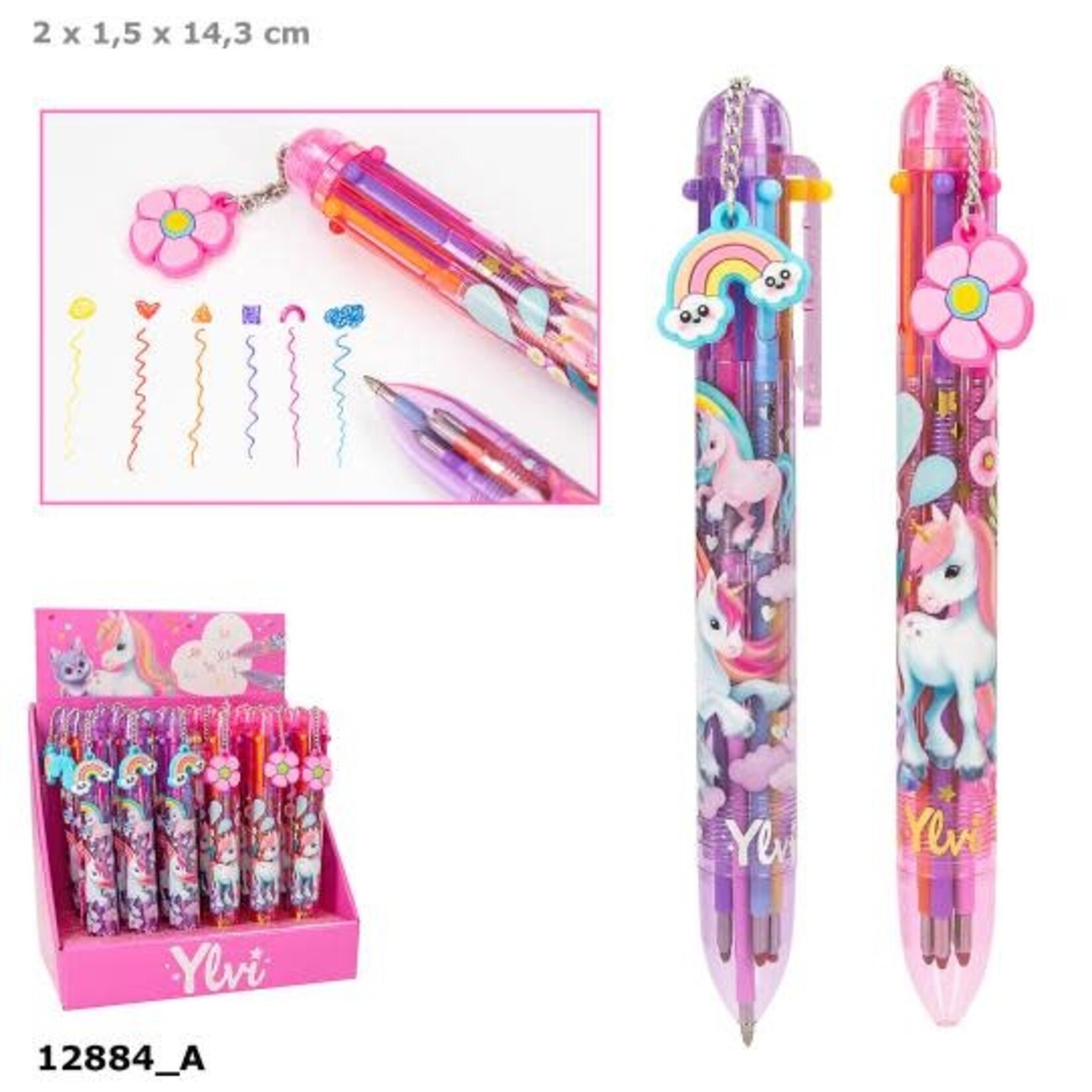 Ylvi Ylvi  gelpen met 6 kleuren (per stuk)