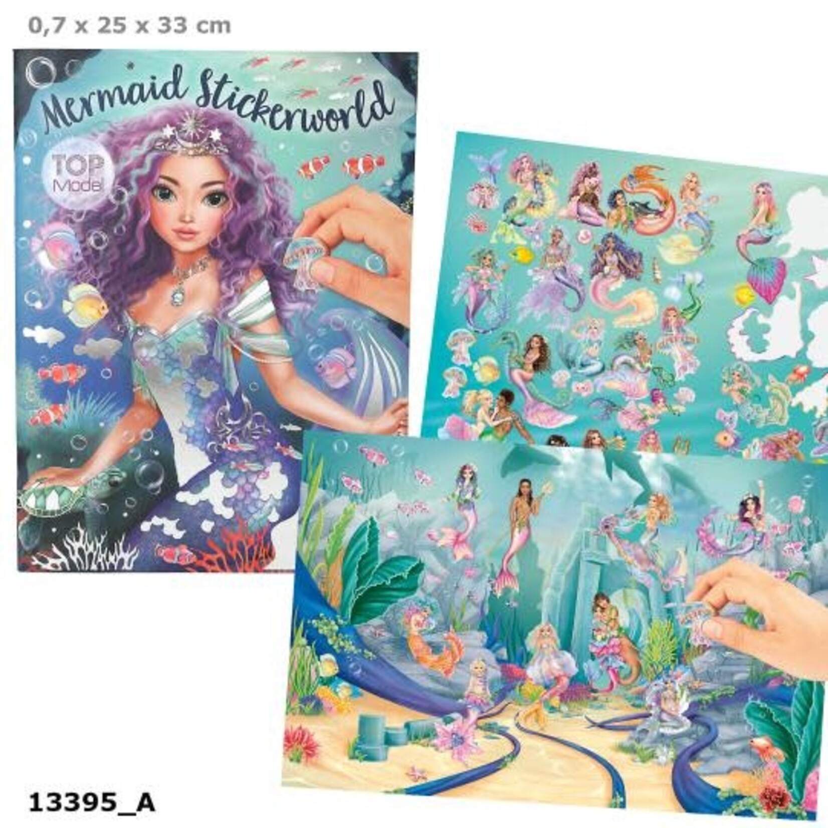 Topmodel TOPModel metallic Stickerworld MERMAID
