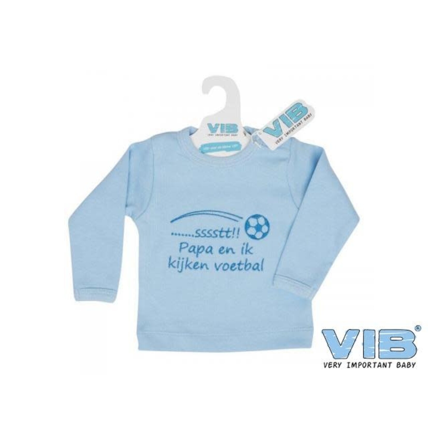 VIB T-Shirt sssstt! Papa en ik kijken voetbal 3M Lichtblauw