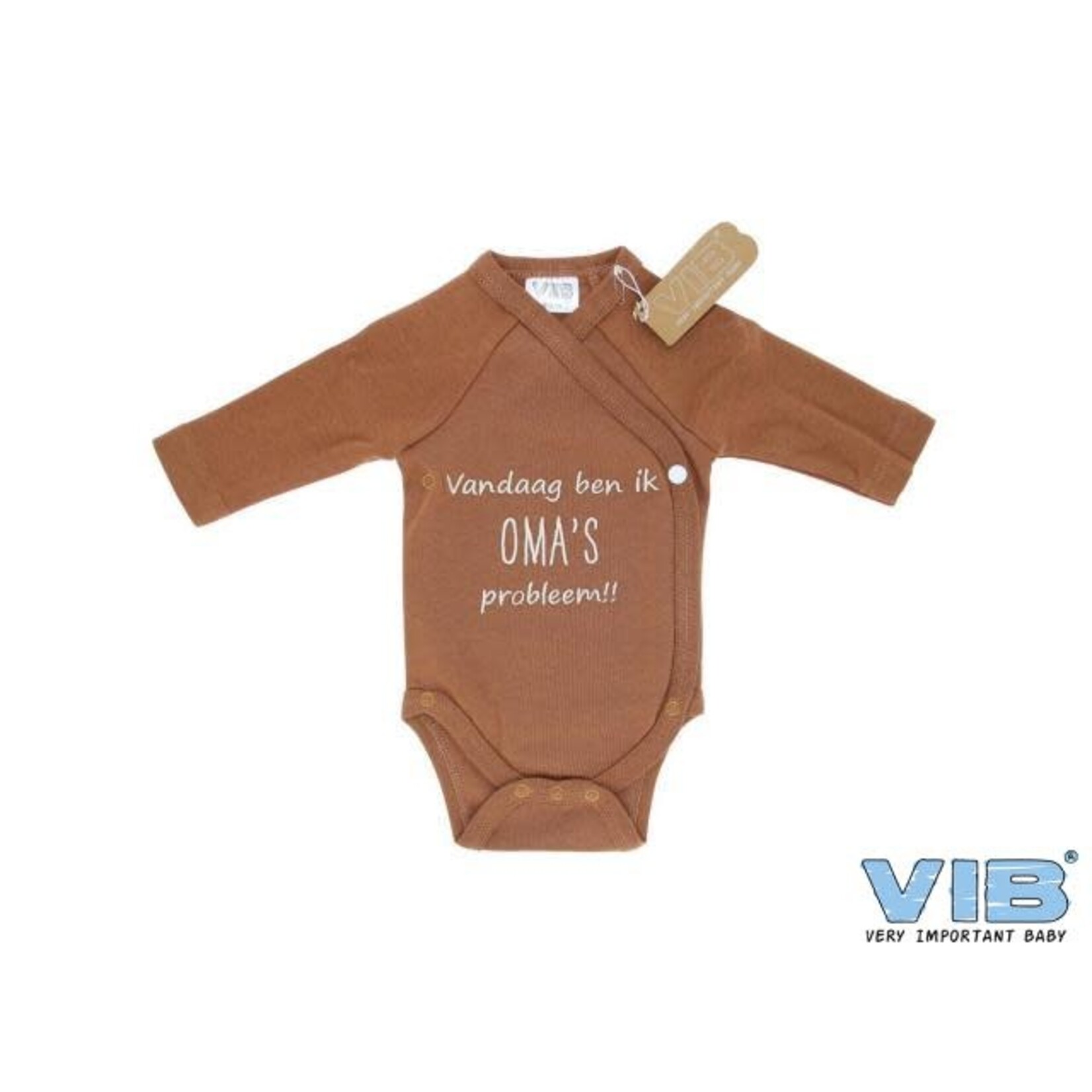 VIB VIB Romper Vandaag ben ik OMA's probleem!! Chocolate