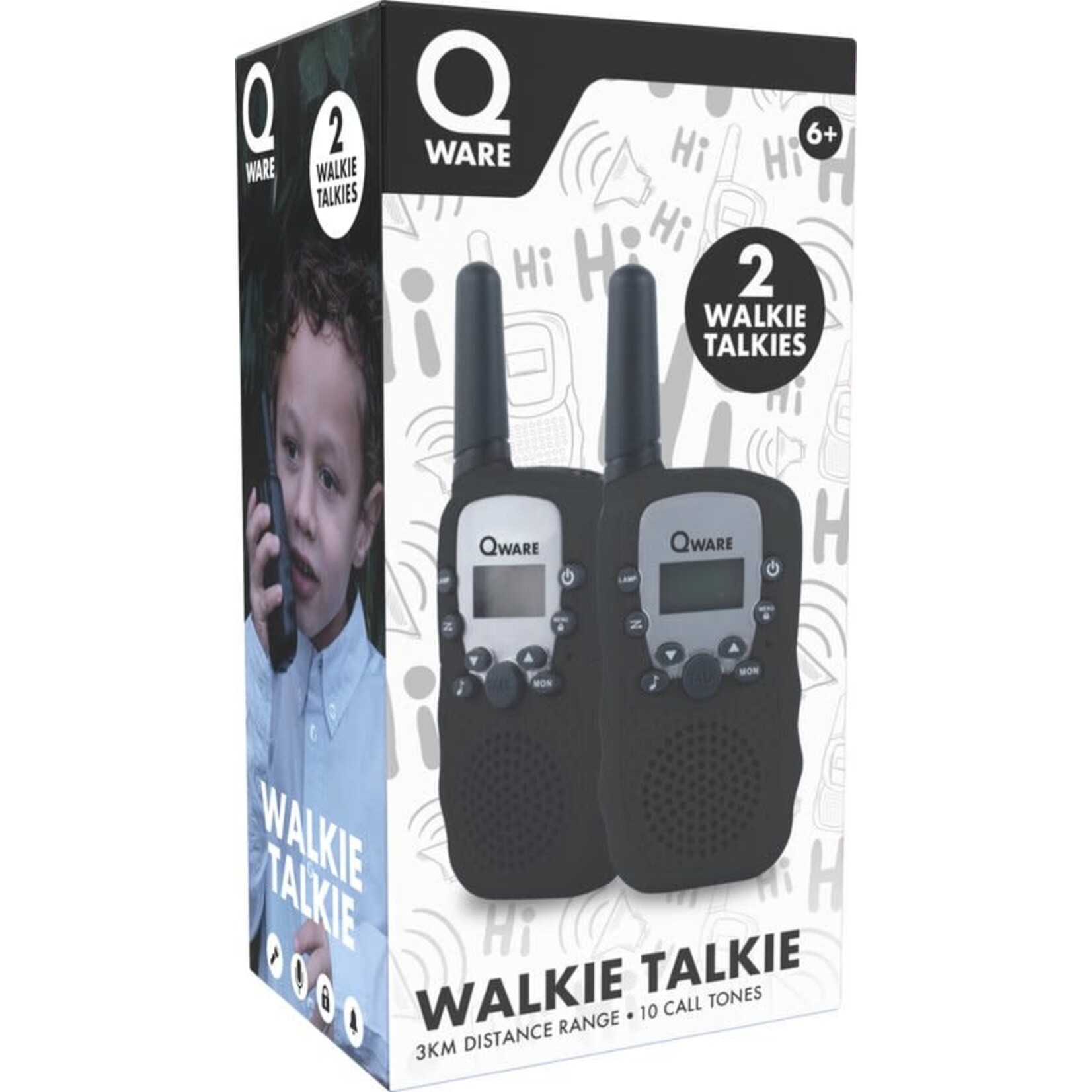 Qware QWARE WalkieTalkie - zwart