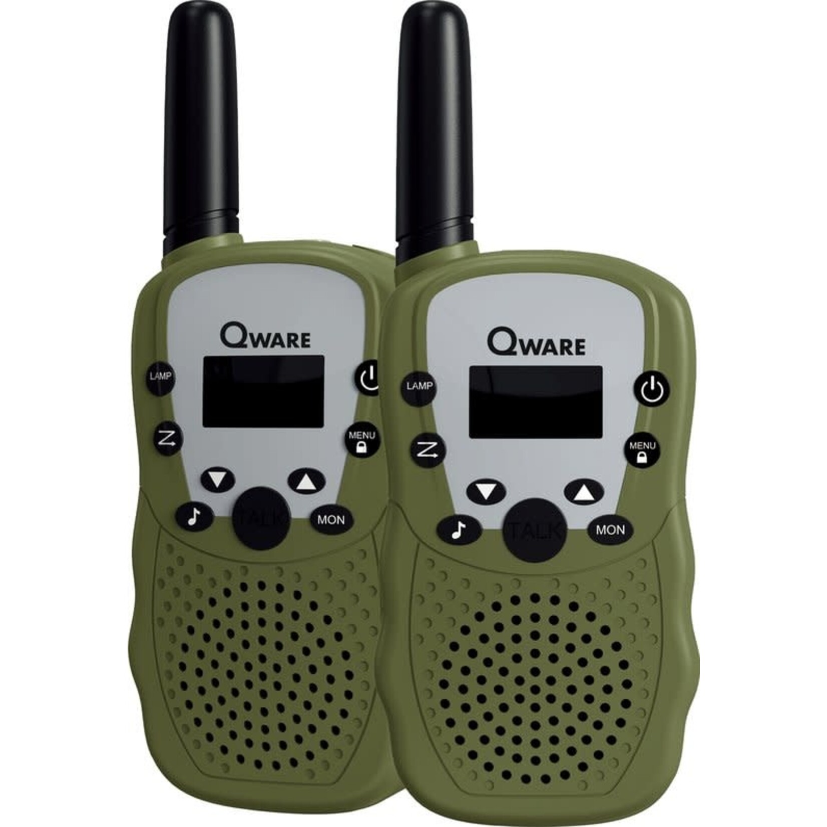 Qware Qware Walkie Talkie Set- Army green
