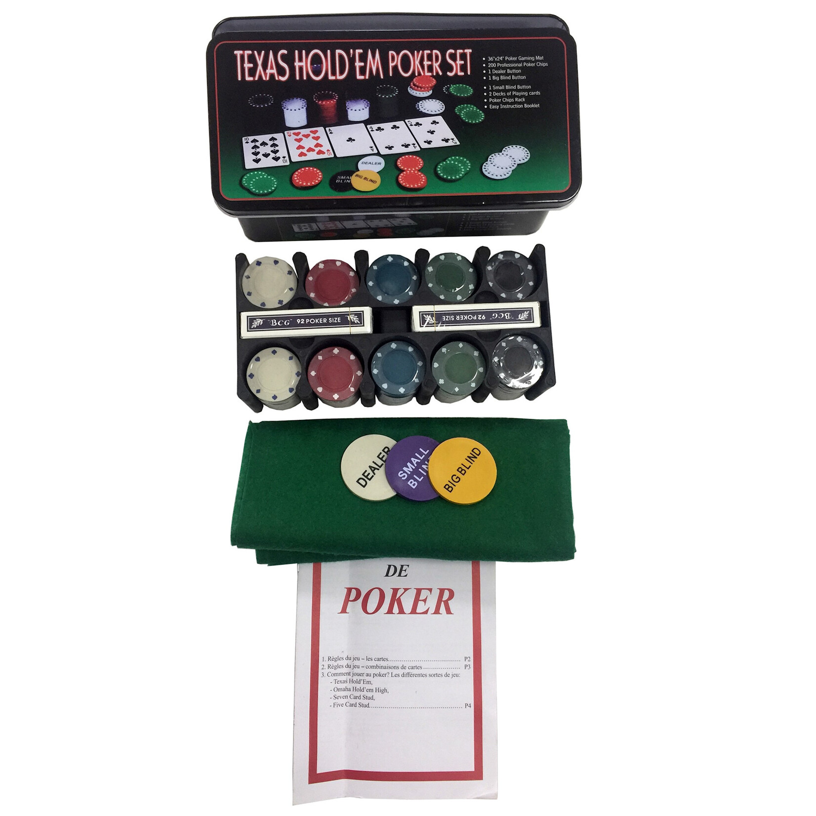 van der Meulen Texas hold'em poker set