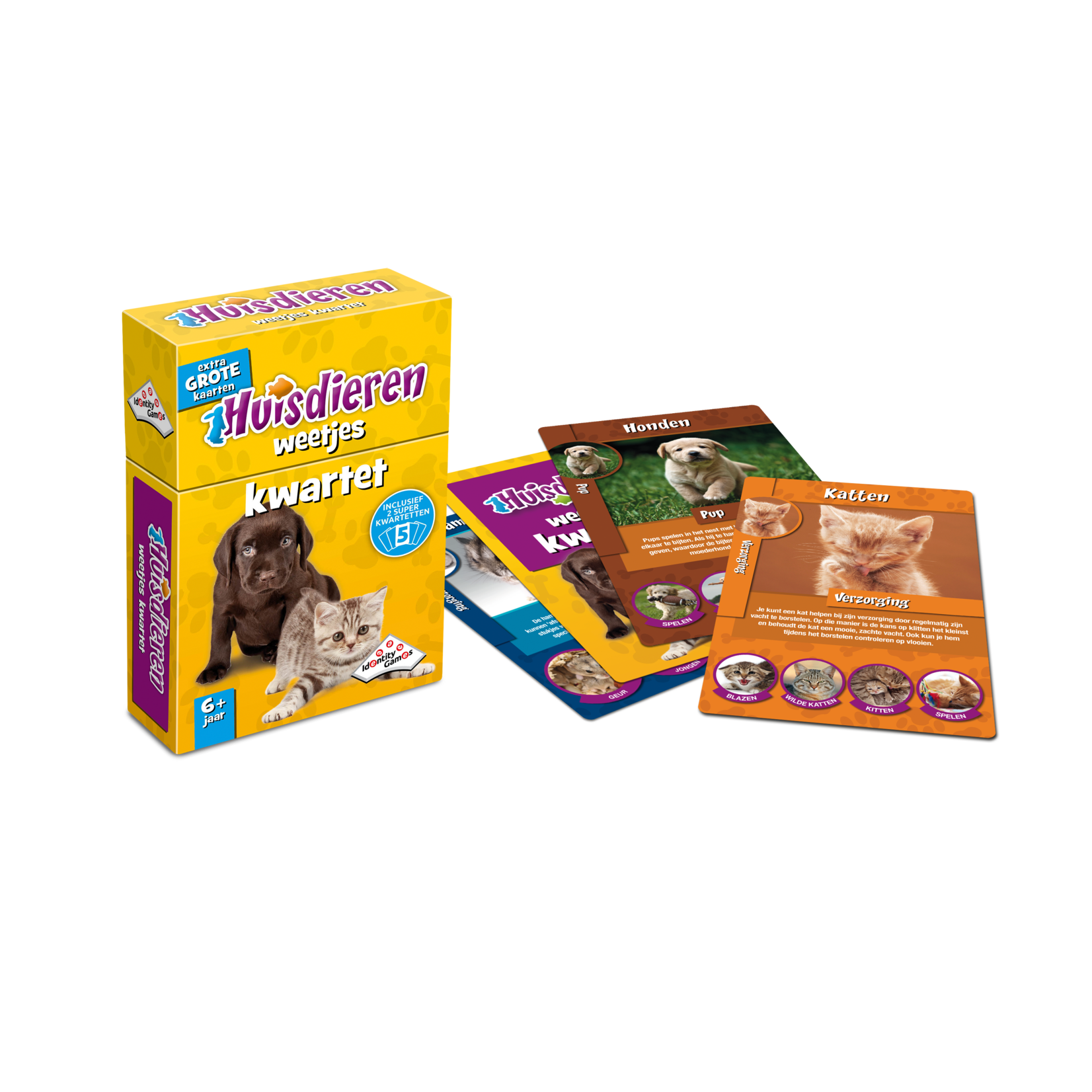 999 Games SPEL HUISDIEREN WEETJES KWARTET