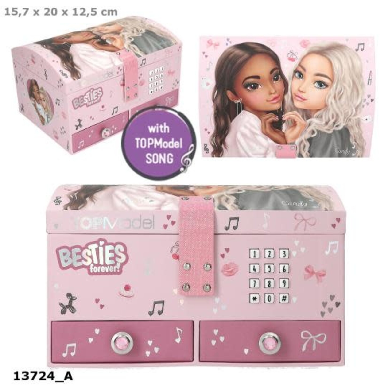 Topmodel Sieradendoosje met Code en Geluid MY BFF