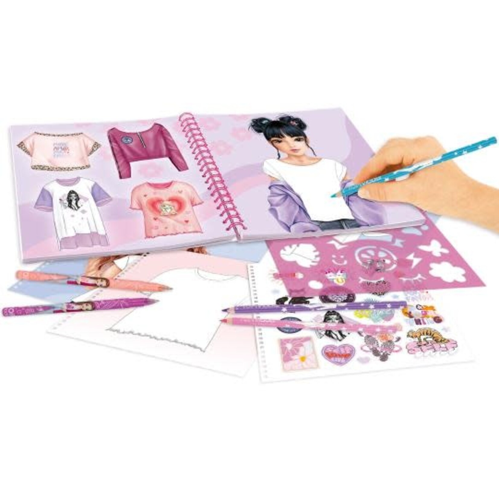 Topmodel TOPModel T-Shirt Designer Kleurboek