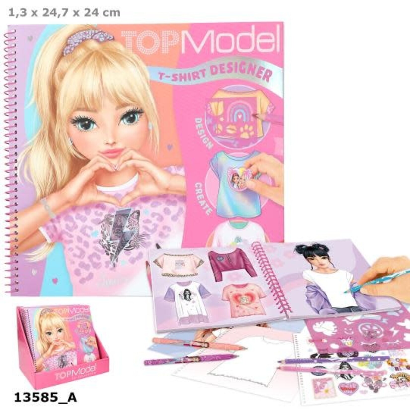 Topmodel TOPModel T-Shirt Designer Kleurboek