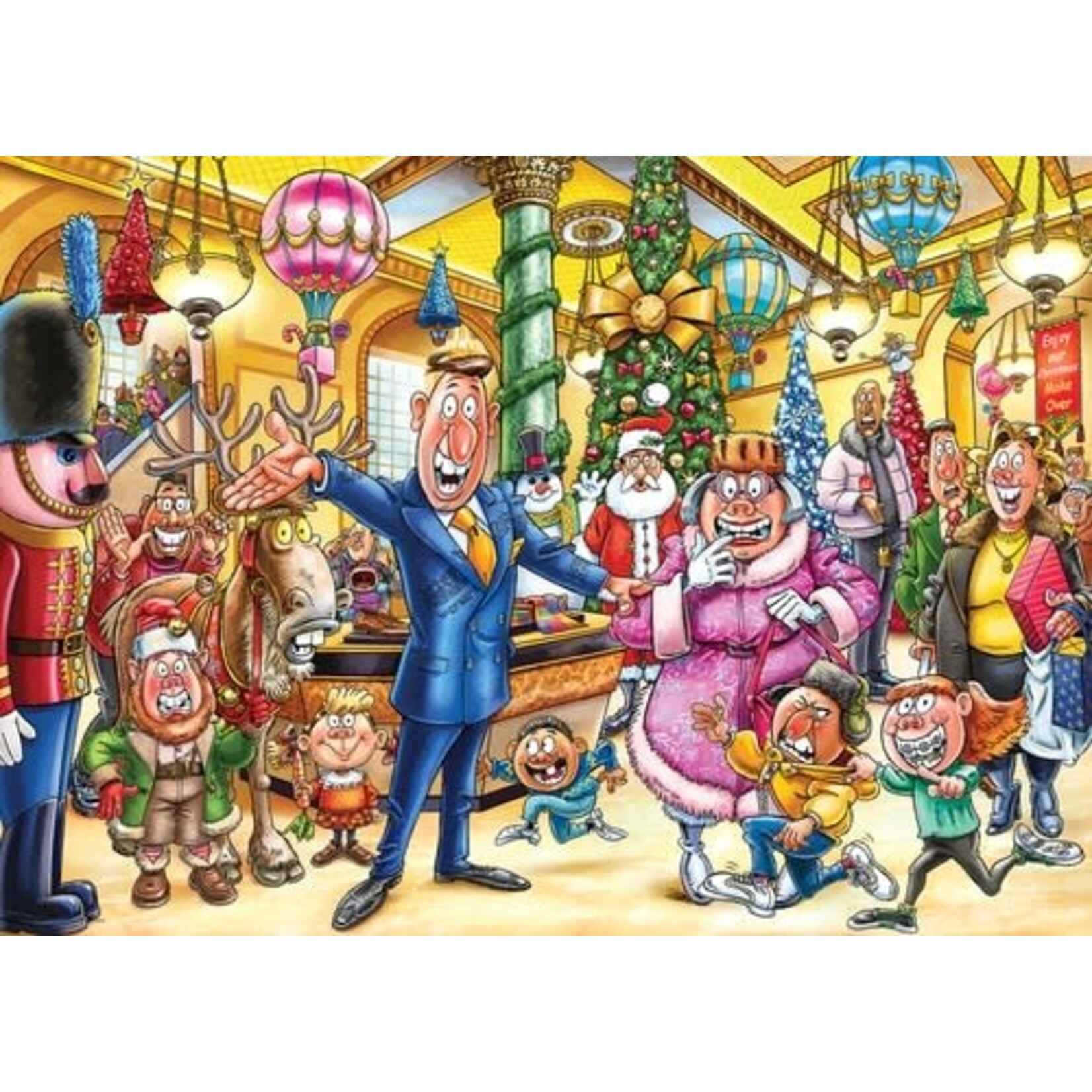 Jumbo Puzzel Wasgij Christmas 21 – Een feestelijke make-over! (2×1000)