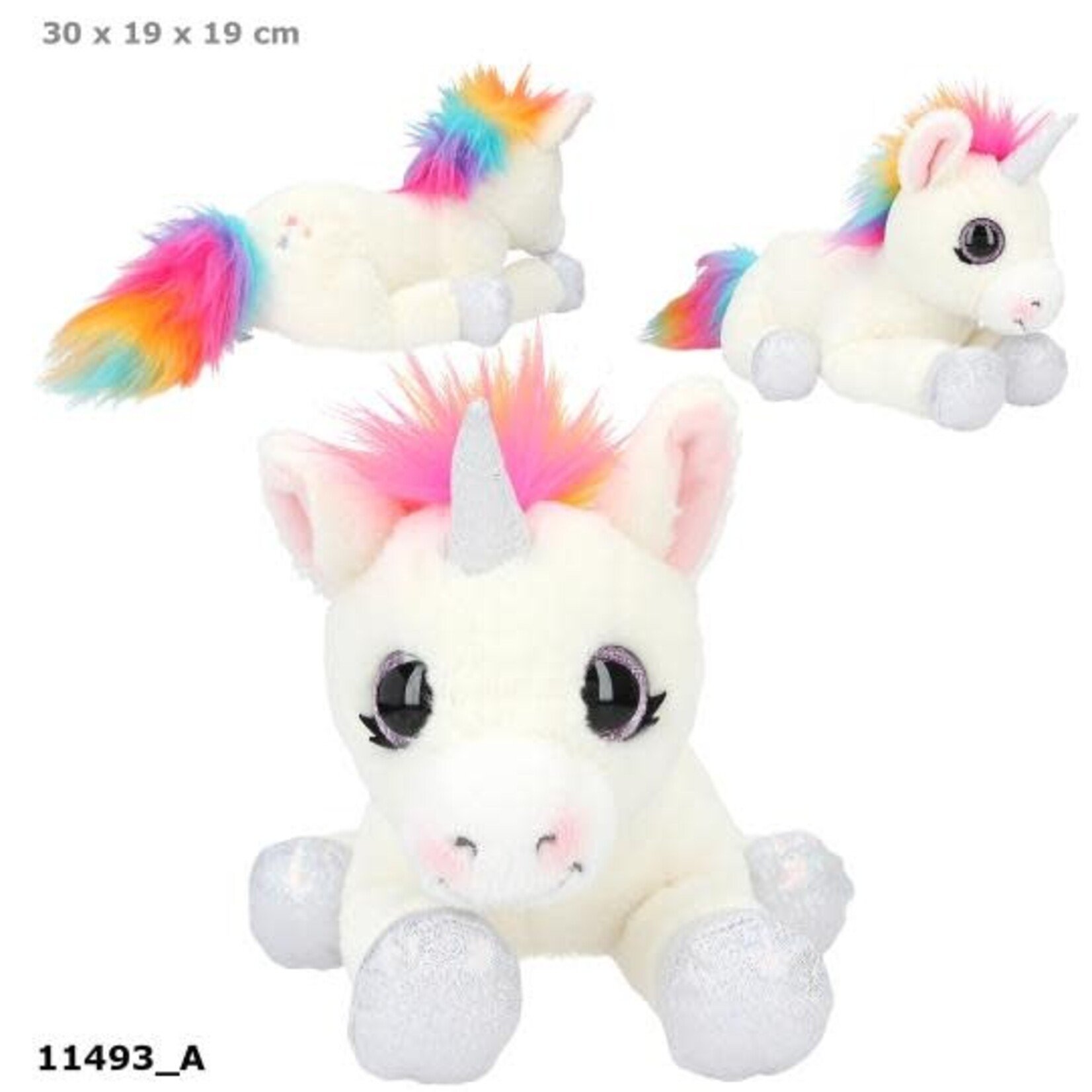 Ylvi Ylvi knuffel eenhoorn liggend 30 cm