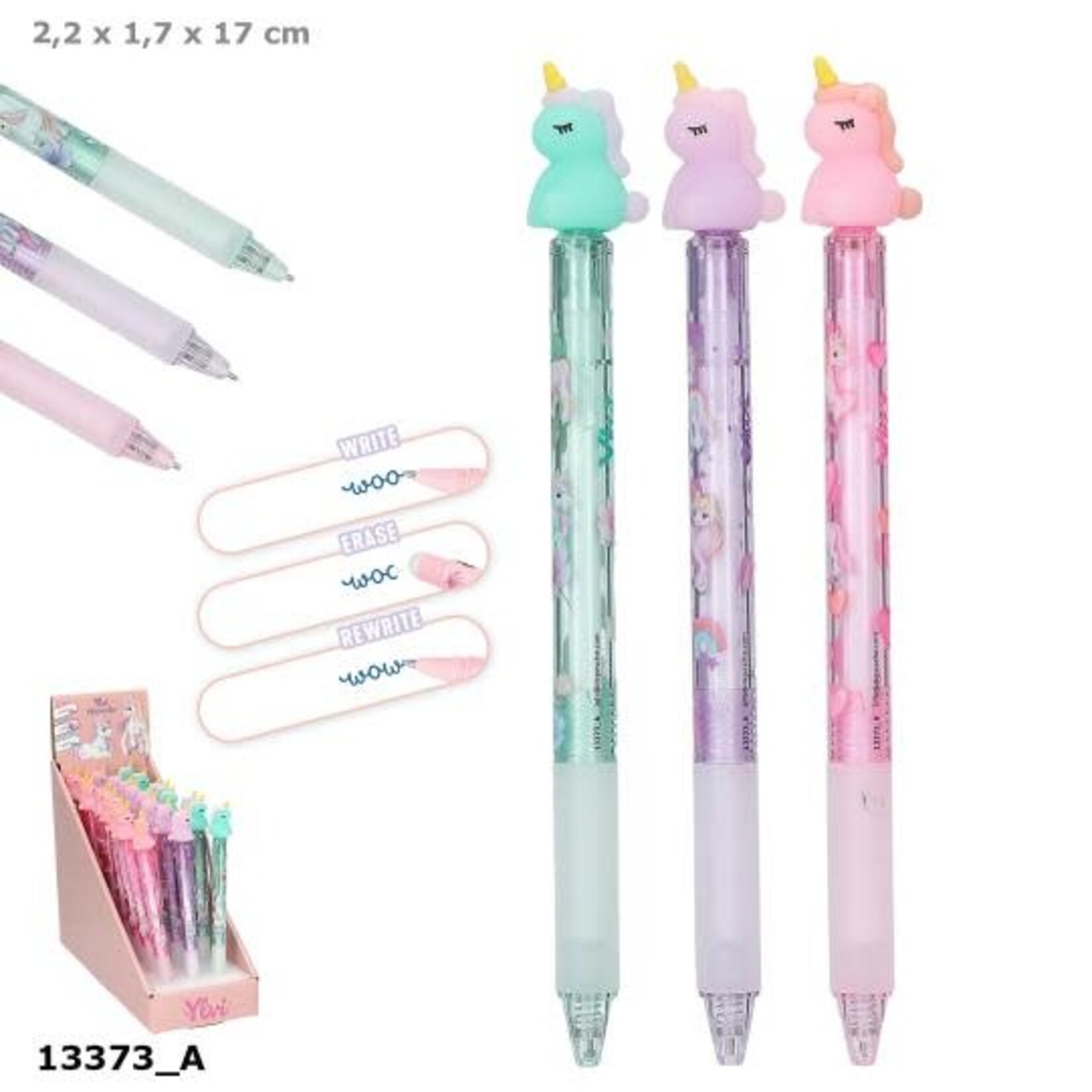 Ylvi Ylvi uitgumbare gelpen met eenhoorn