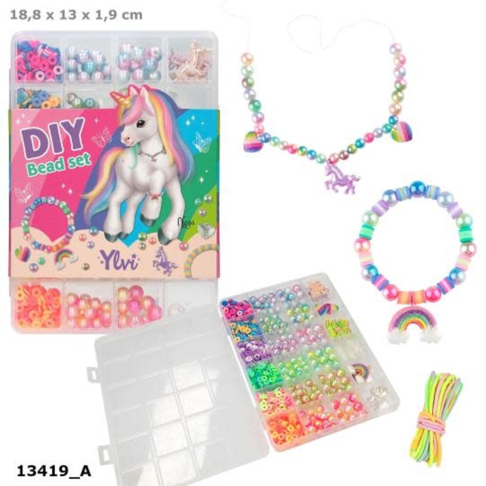 Ylvi Ylvi DIY regenboog kralenset