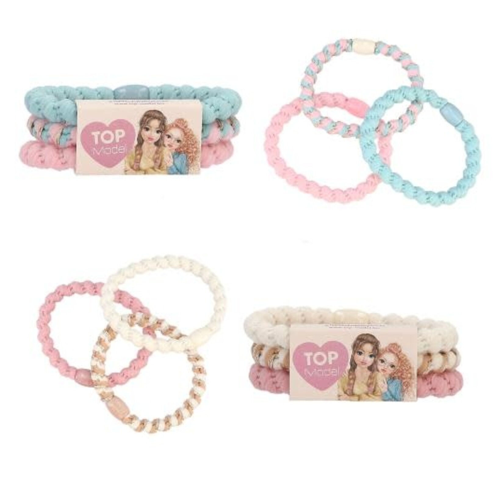 Topmodel TOPModel haarelastiekjes (per 3 in verpakking)