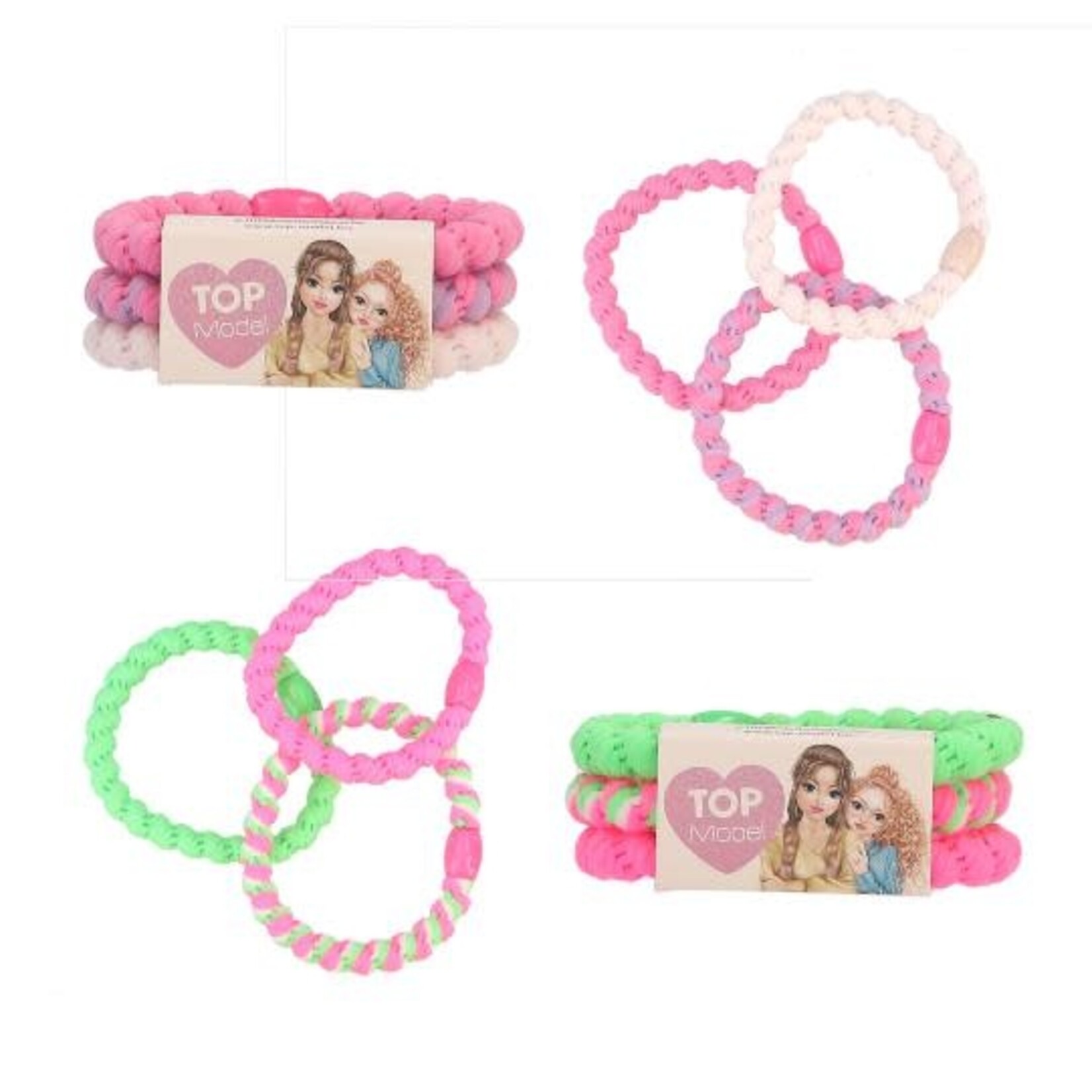 Topmodel TOPModel haarelastiekjes (per 3 in verpakking)