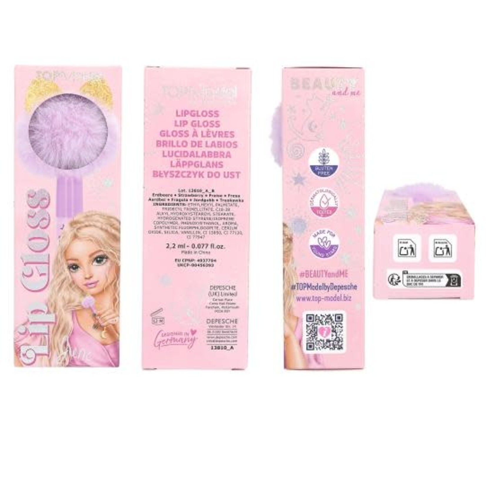 Topmodel TOPModel lipgloss pompon BEAUTY and ME (per stuk)