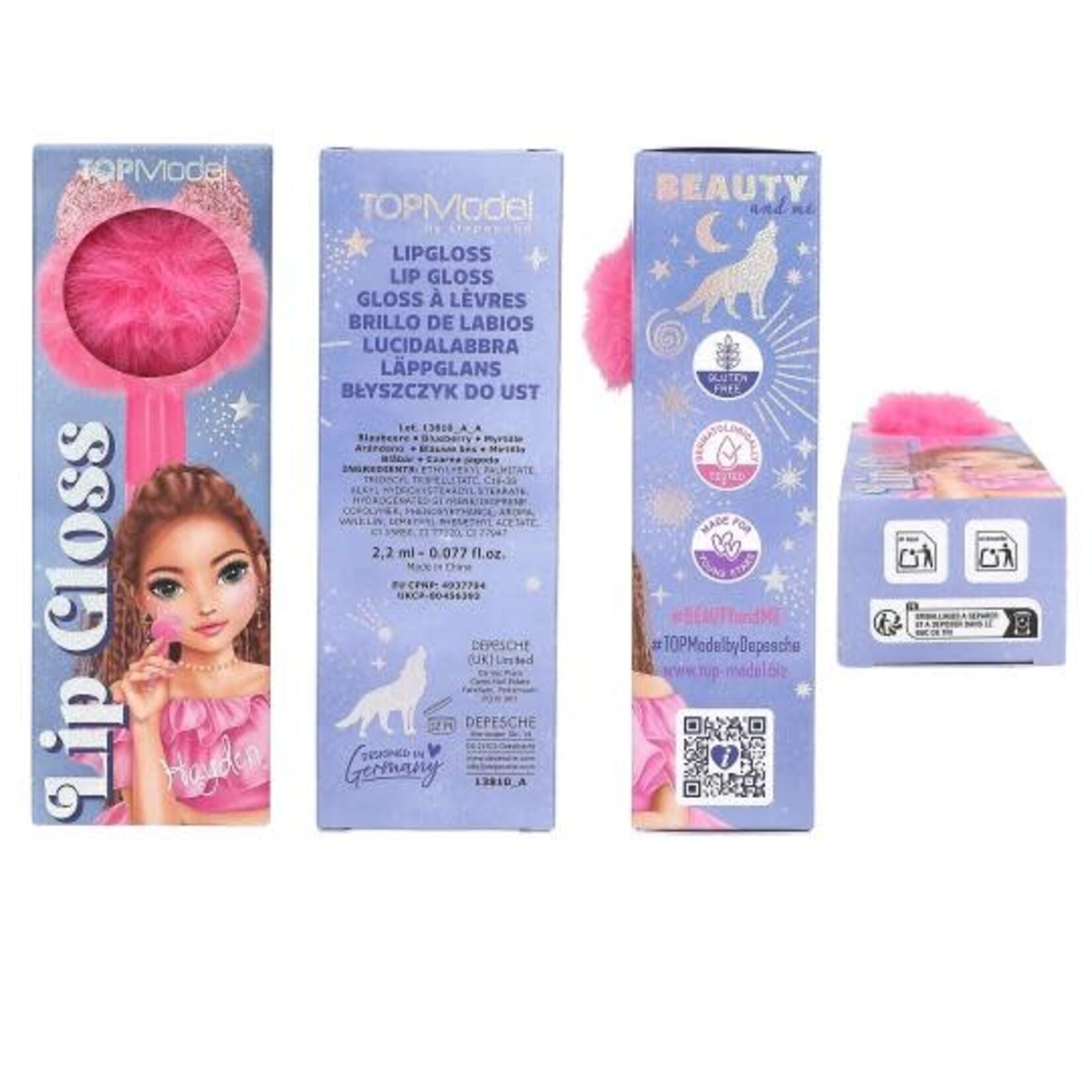 Topmodel TOPModel lipgloss pompon BEAUTY and ME (per stuk)