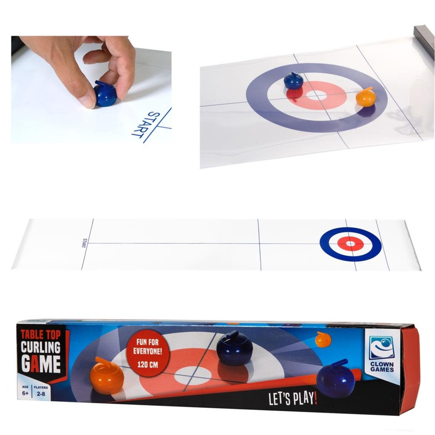 Clown Clown Games Tafel Curling Spel 120cm