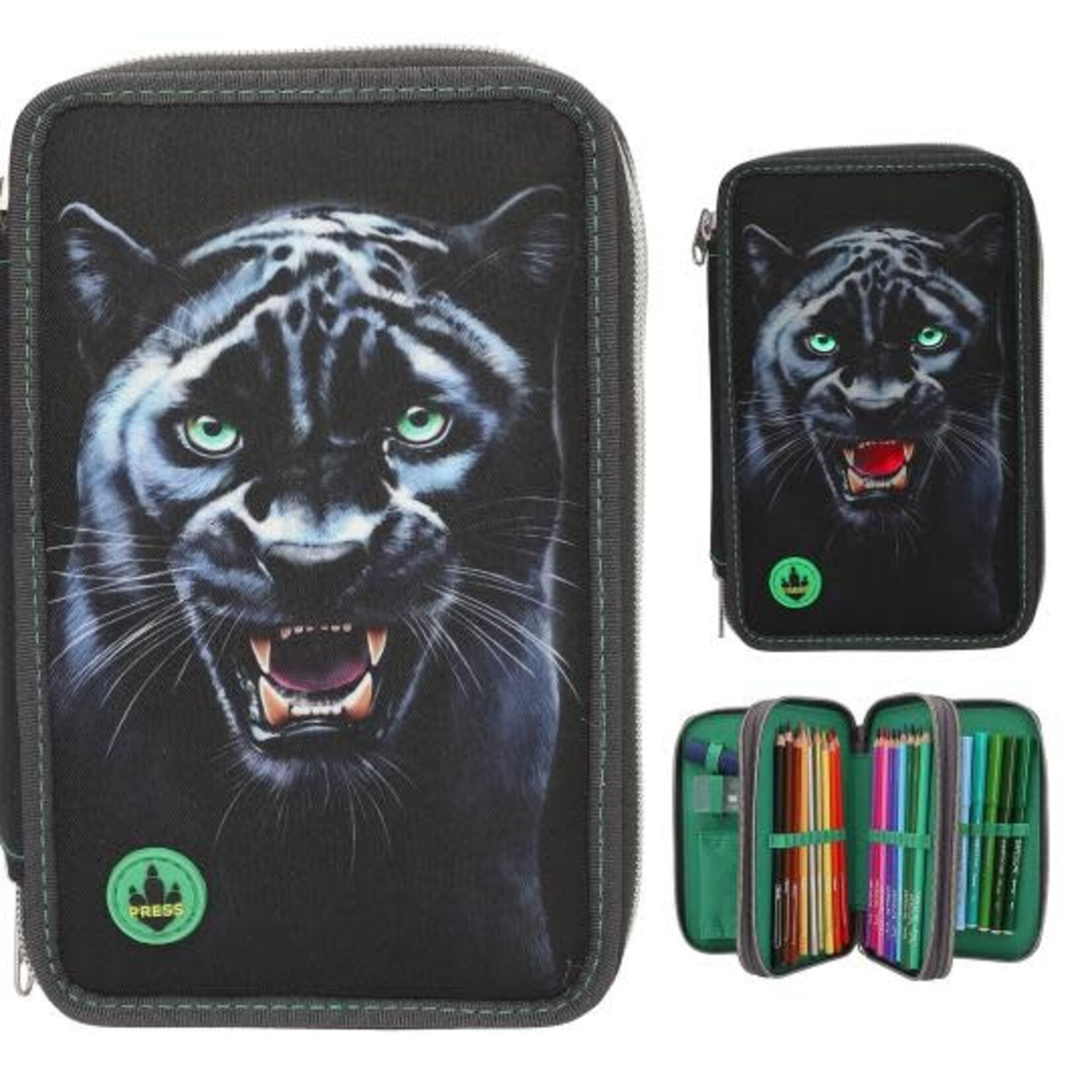Depesche Adventure World  3-vaks etui PANTHER