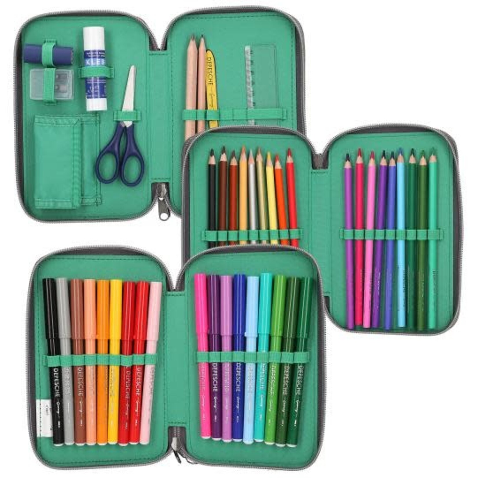 Depesche Adventure World  3-vaks etui PANTHER