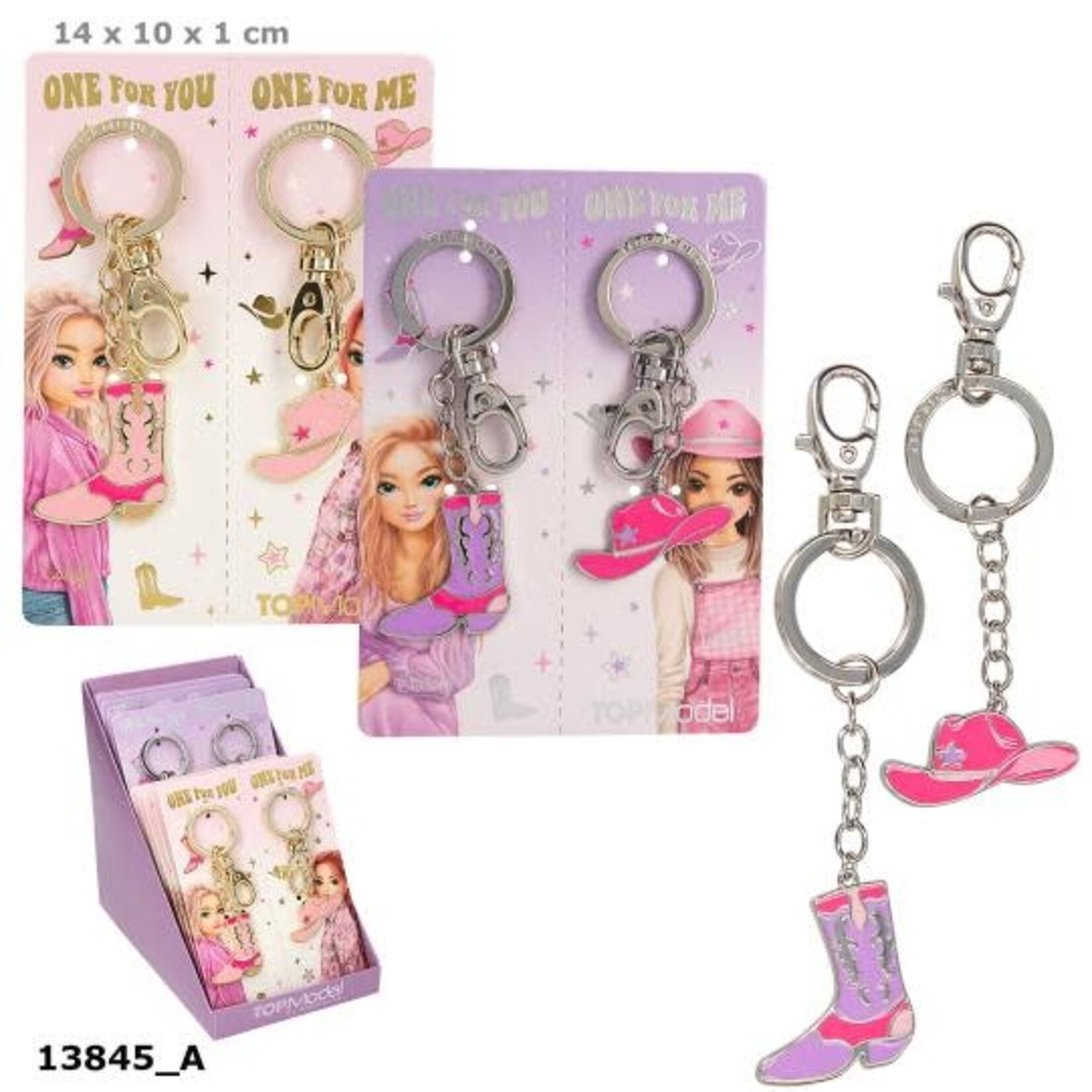 Topmodel TOPModel BFF sleutelhanger COWGIRL (per set van 2)
