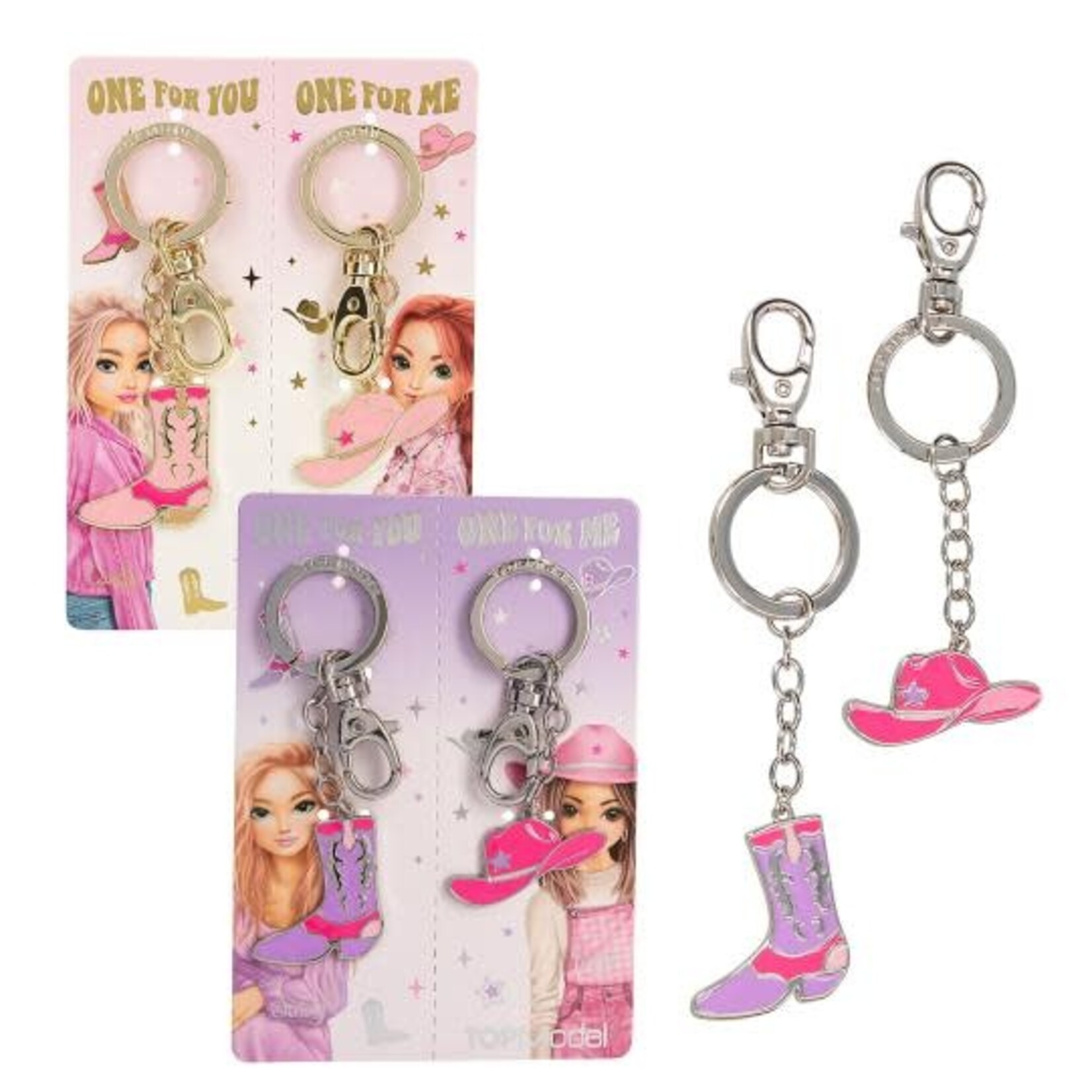 Topmodel TOPModel BFF sleutelhanger COWGIRL (per set van 2)