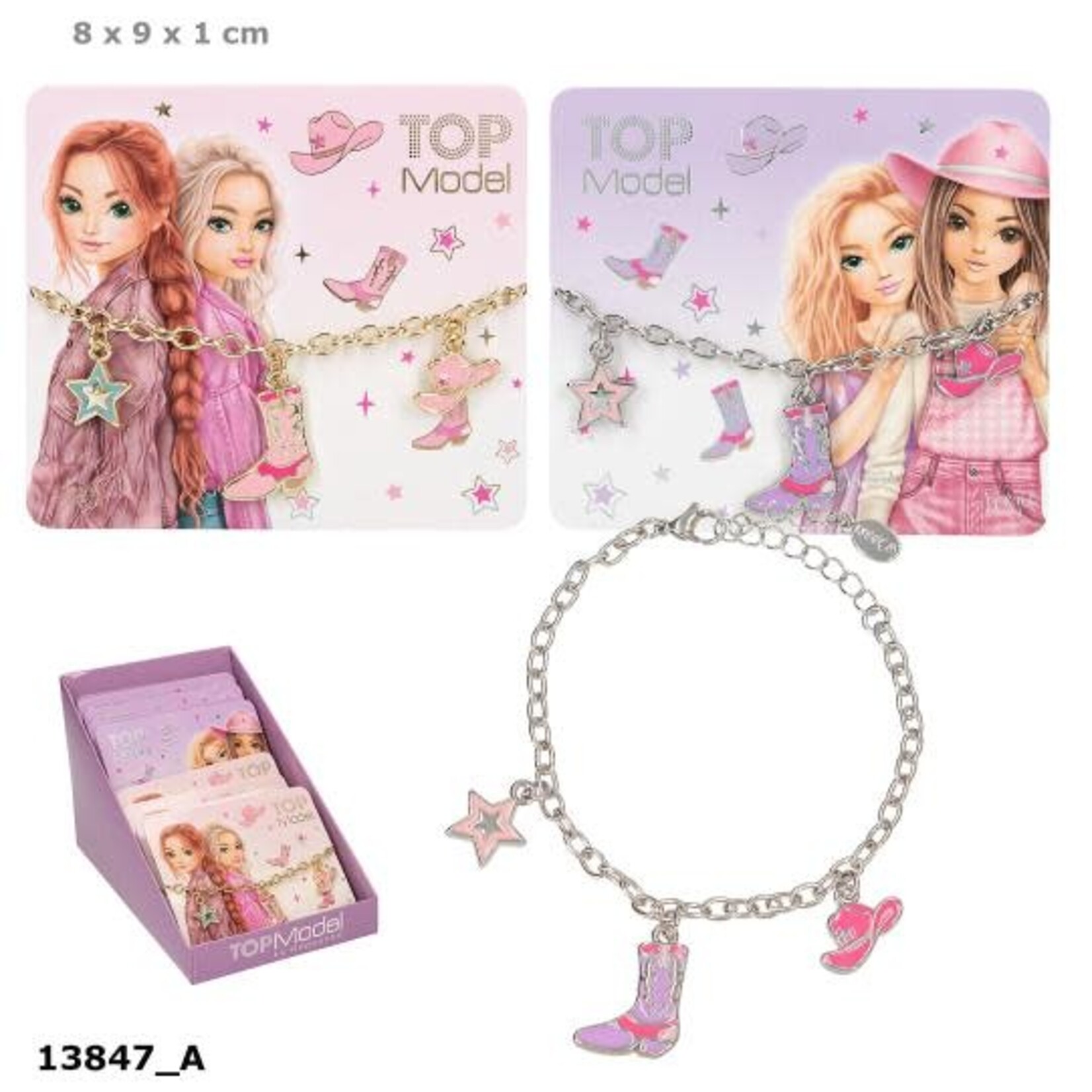 Topmodel TOPModel armband met bedels COWGIRL (per stuk)