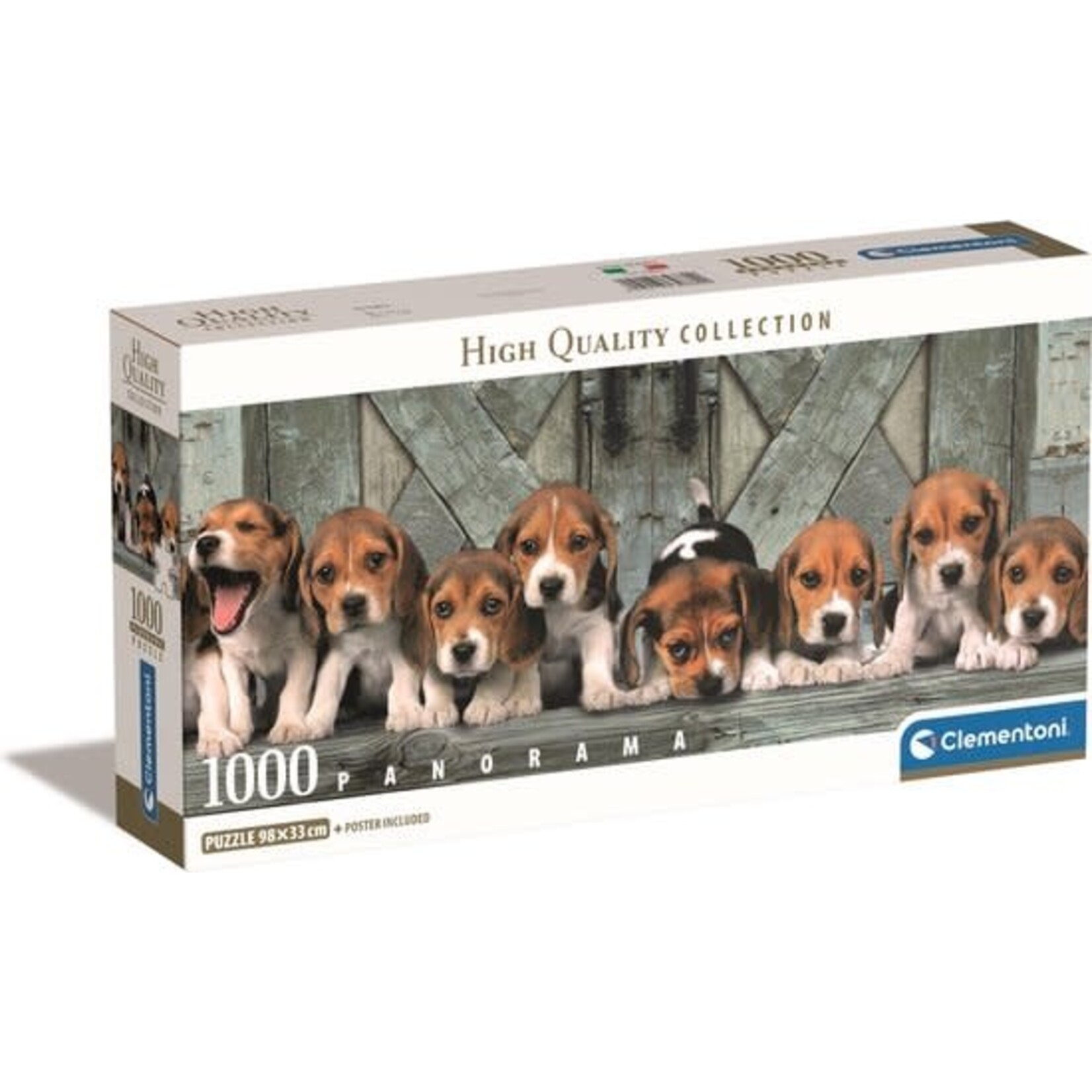 Clementoni Puzzel Panorama Beagles 1000 stukjes