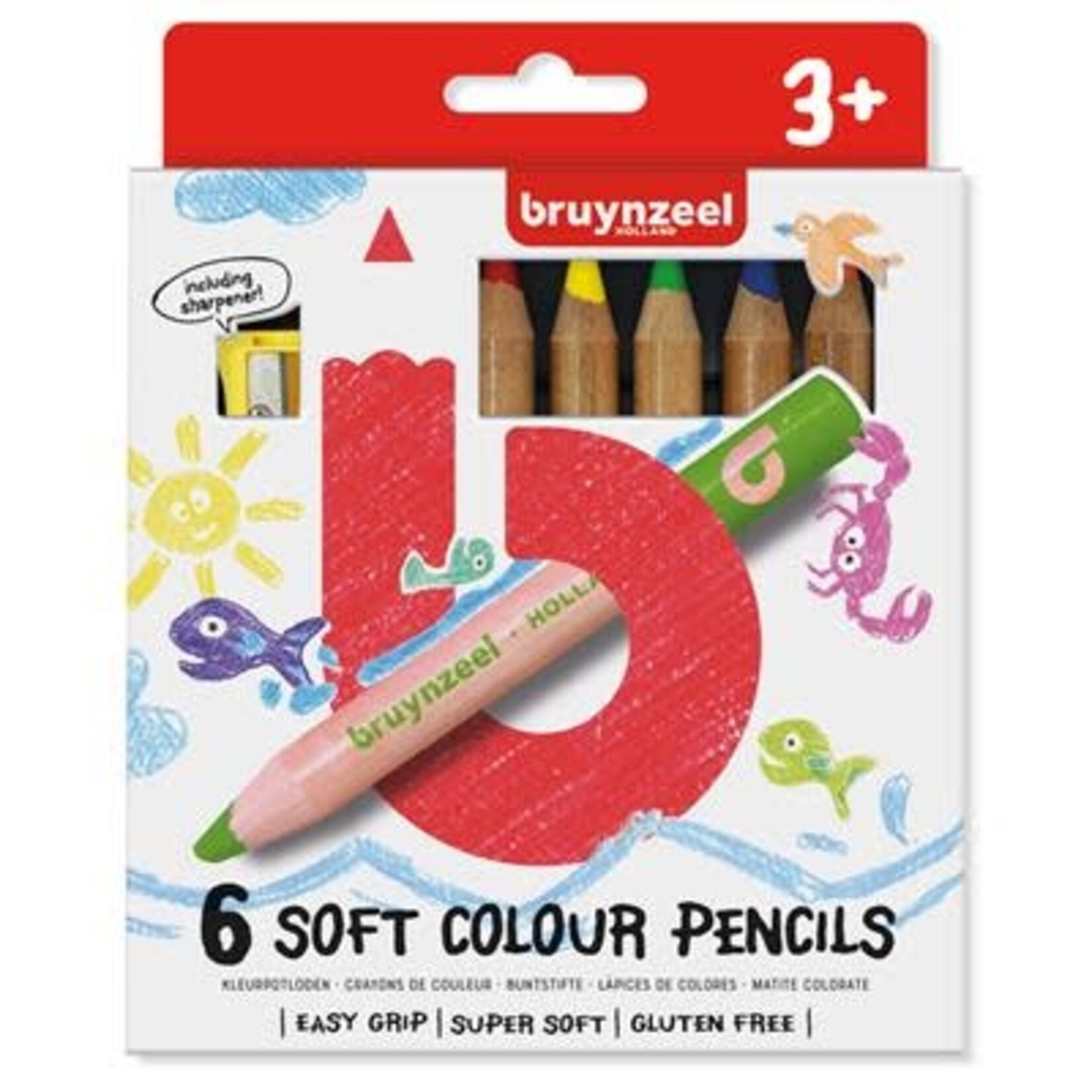 Bruynzeel KLEURPOTLODEN 6 KLEUREN