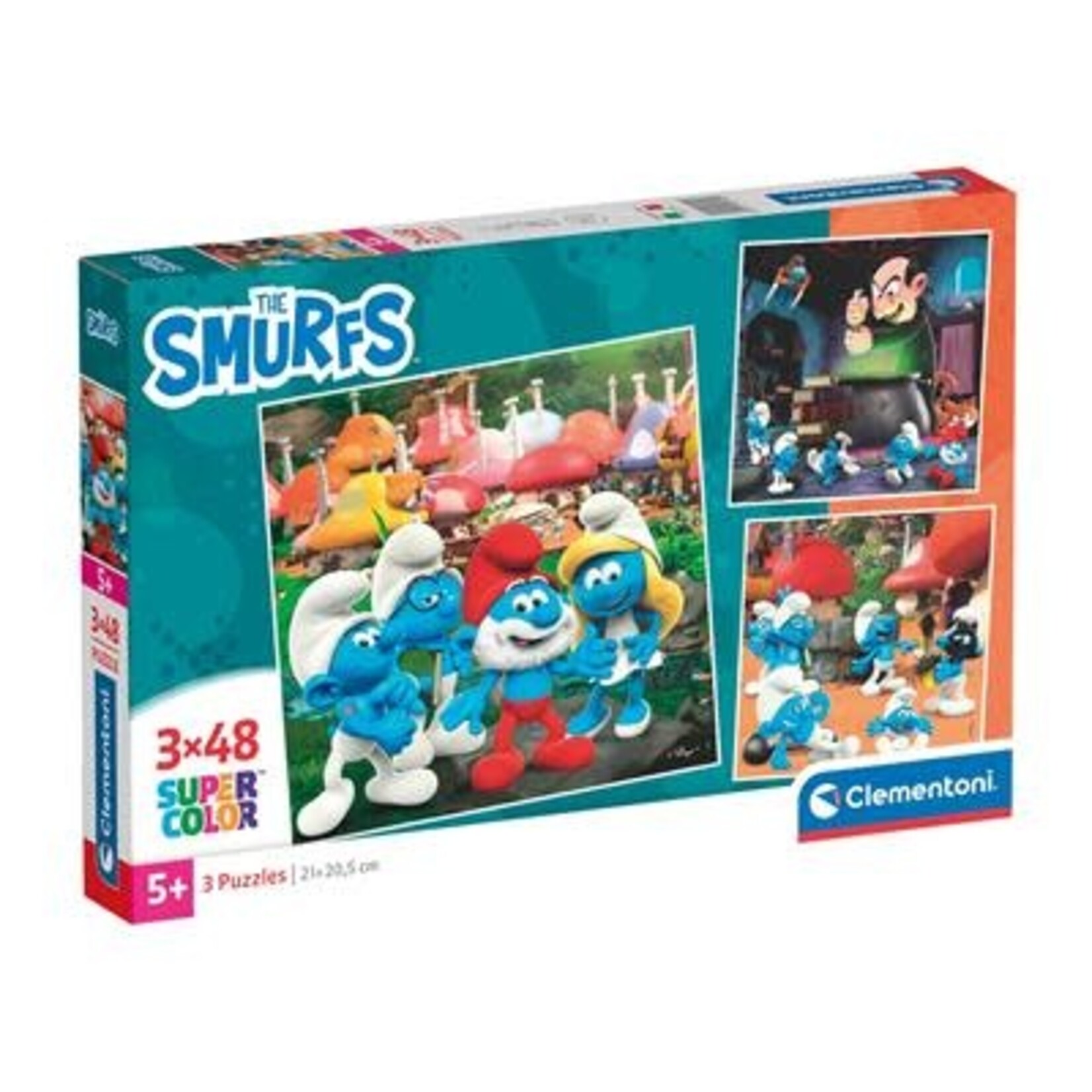 Clementoni Clementoni Smurfen Puzzel 3x48st