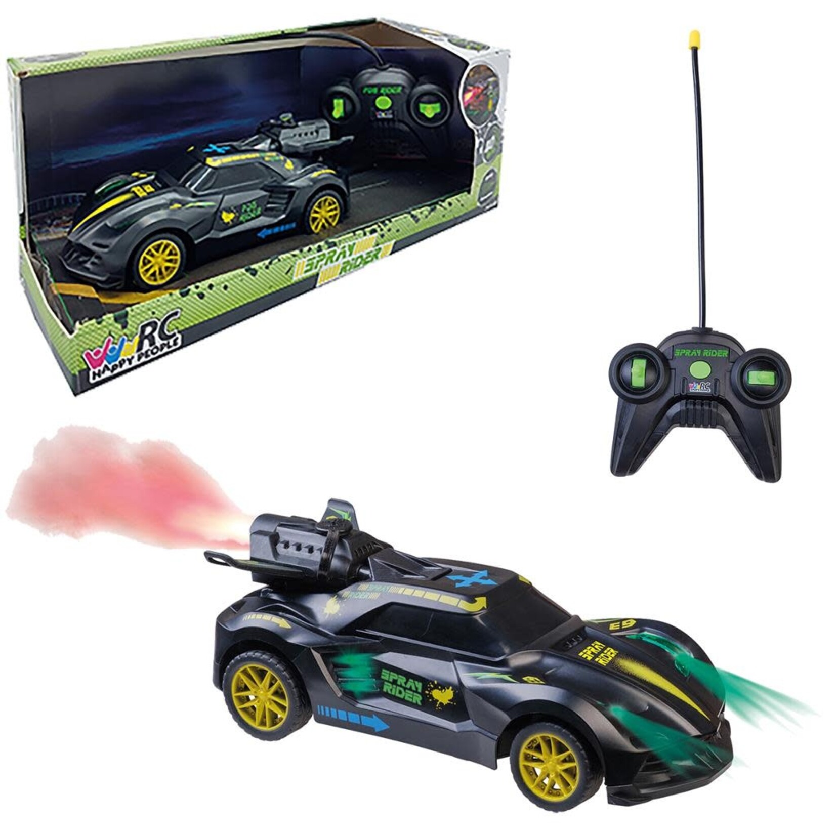 Happy People HP RC Spray Rider Auto 19cm Met Licht en Spray