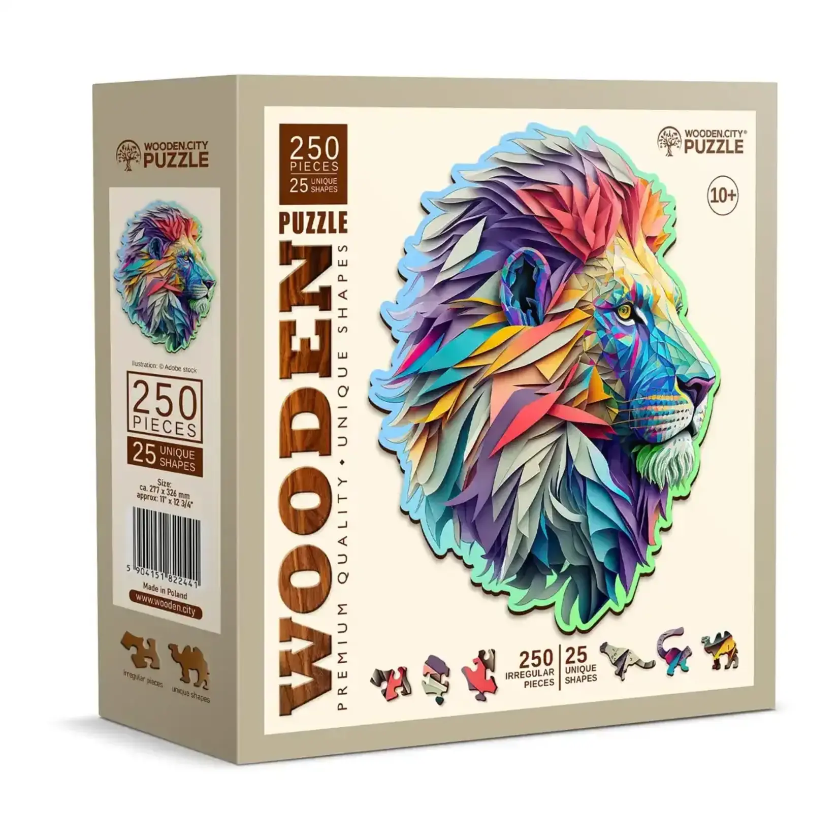 Wooden City Houten Legpuzzel Modern Lion 250 pcs