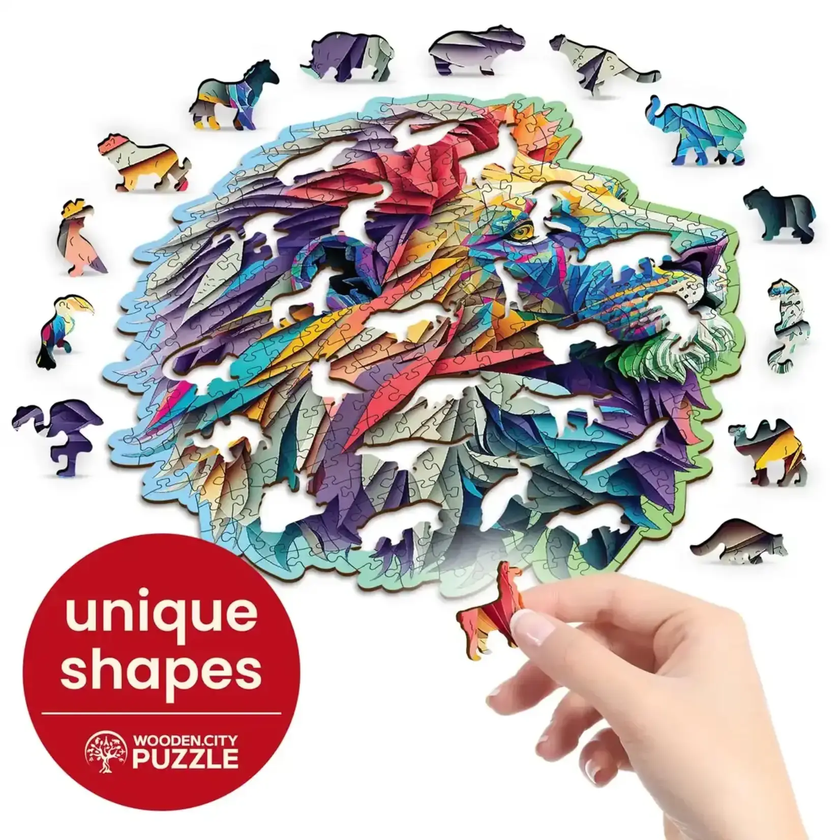 Wooden City Houten Legpuzzel Modern Lion 250 pcs