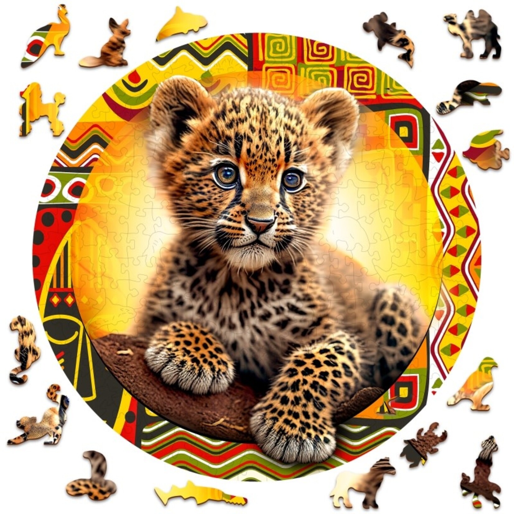 Wooden City Houten Legpuzzel NEW Cute Little Leopard 250 pcs