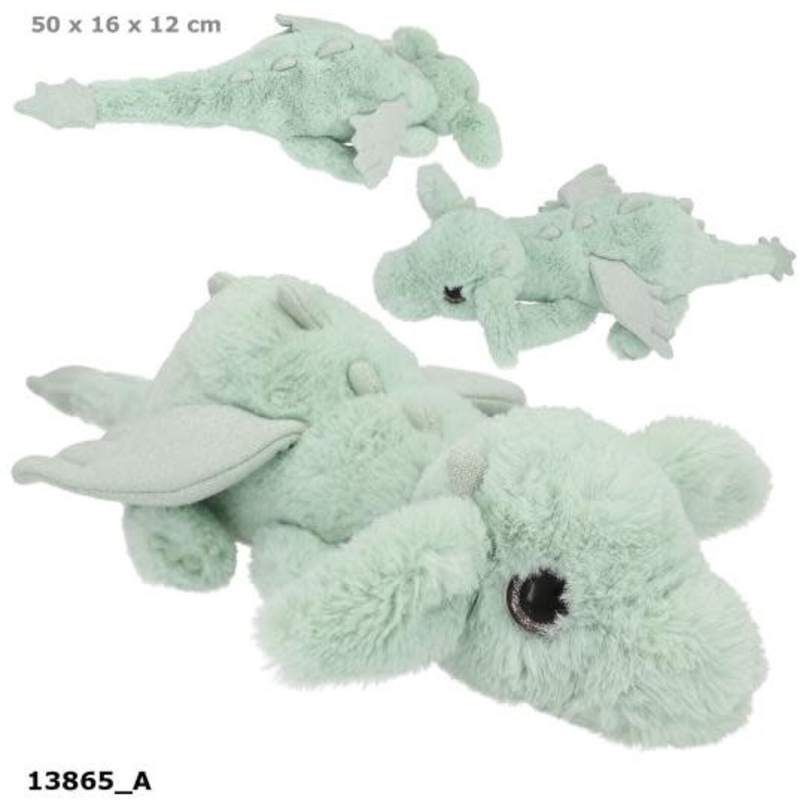 Topmodel SNUKIS knuffel draak groen